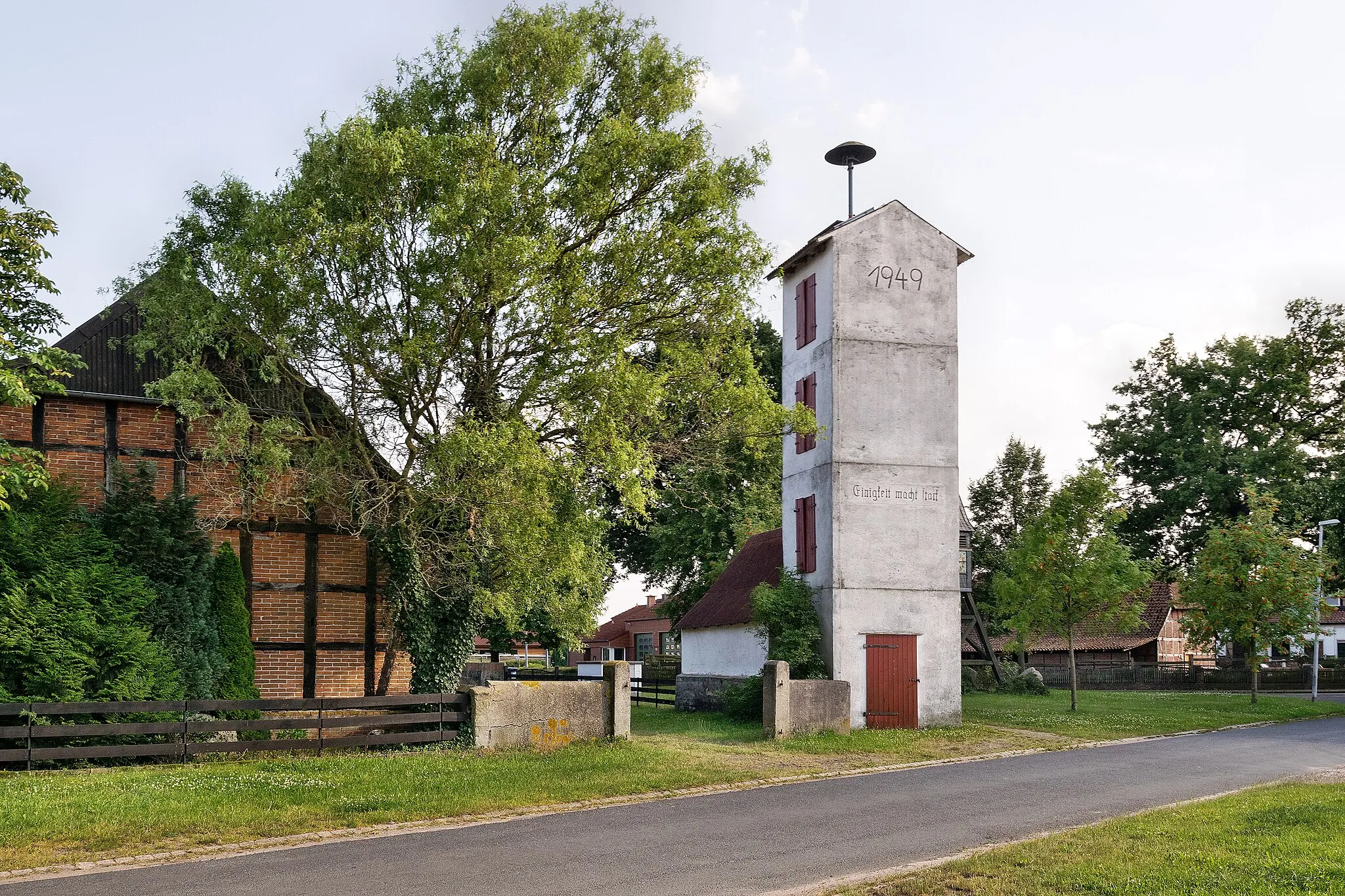 Photo showing: Hose tower in Lehrte-Kolshorn