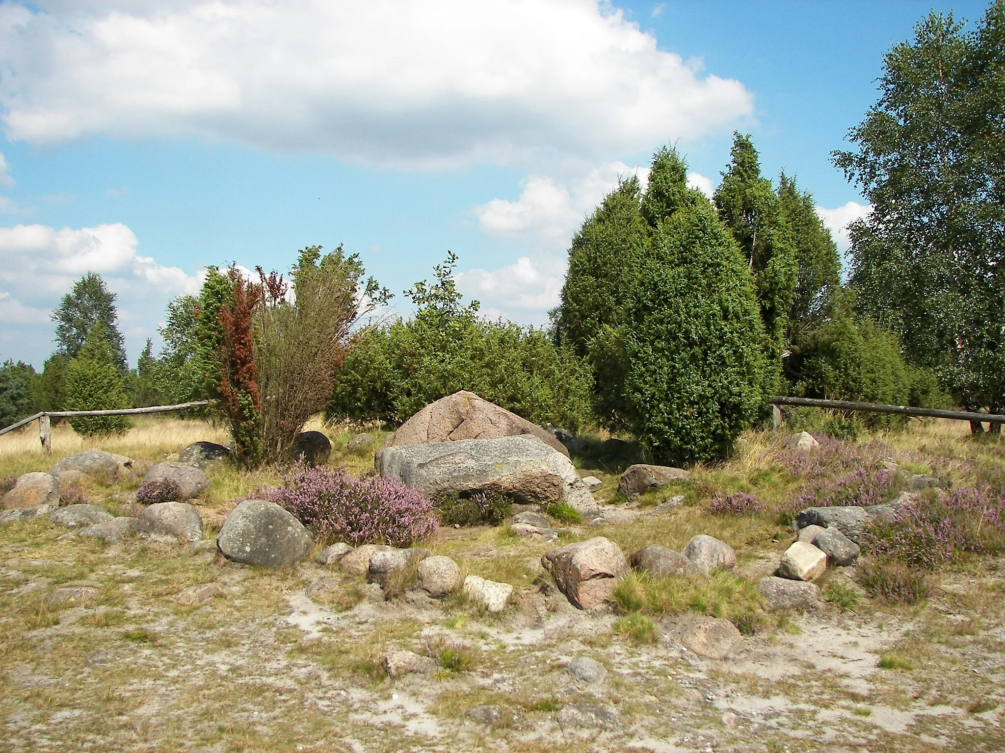 Photo showing: "Hannibals Grab" (kein Hünengrab) in der Lüneburger Heide bei Wilsede; siehe: https://de.wikipedia.org/wiki/Lüneburger_Heide#Frühgeschichte