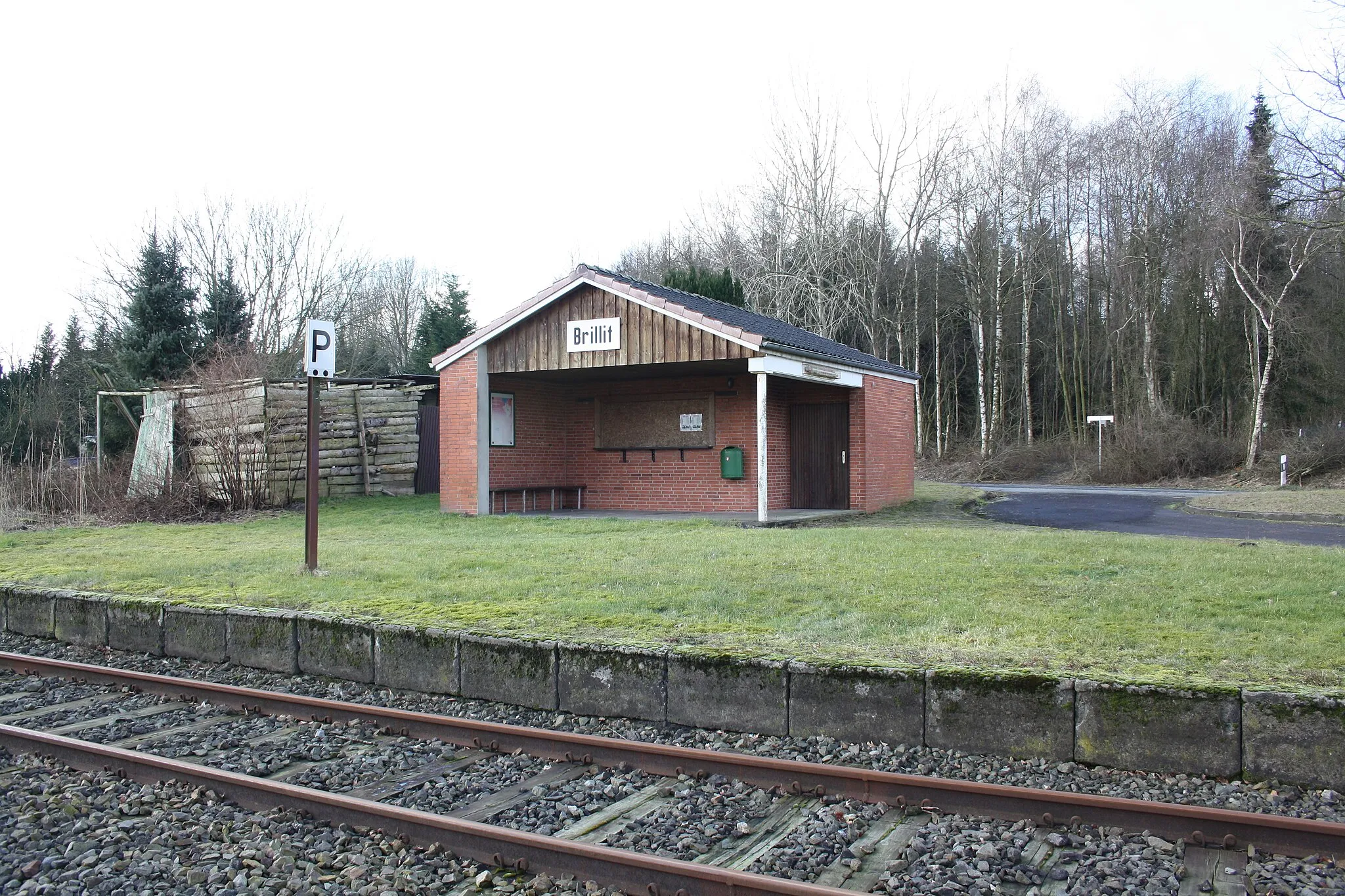 Photo showing: Bahnhof Brillit des Moorexpress; Landkreis Rotenburg (Wümme)