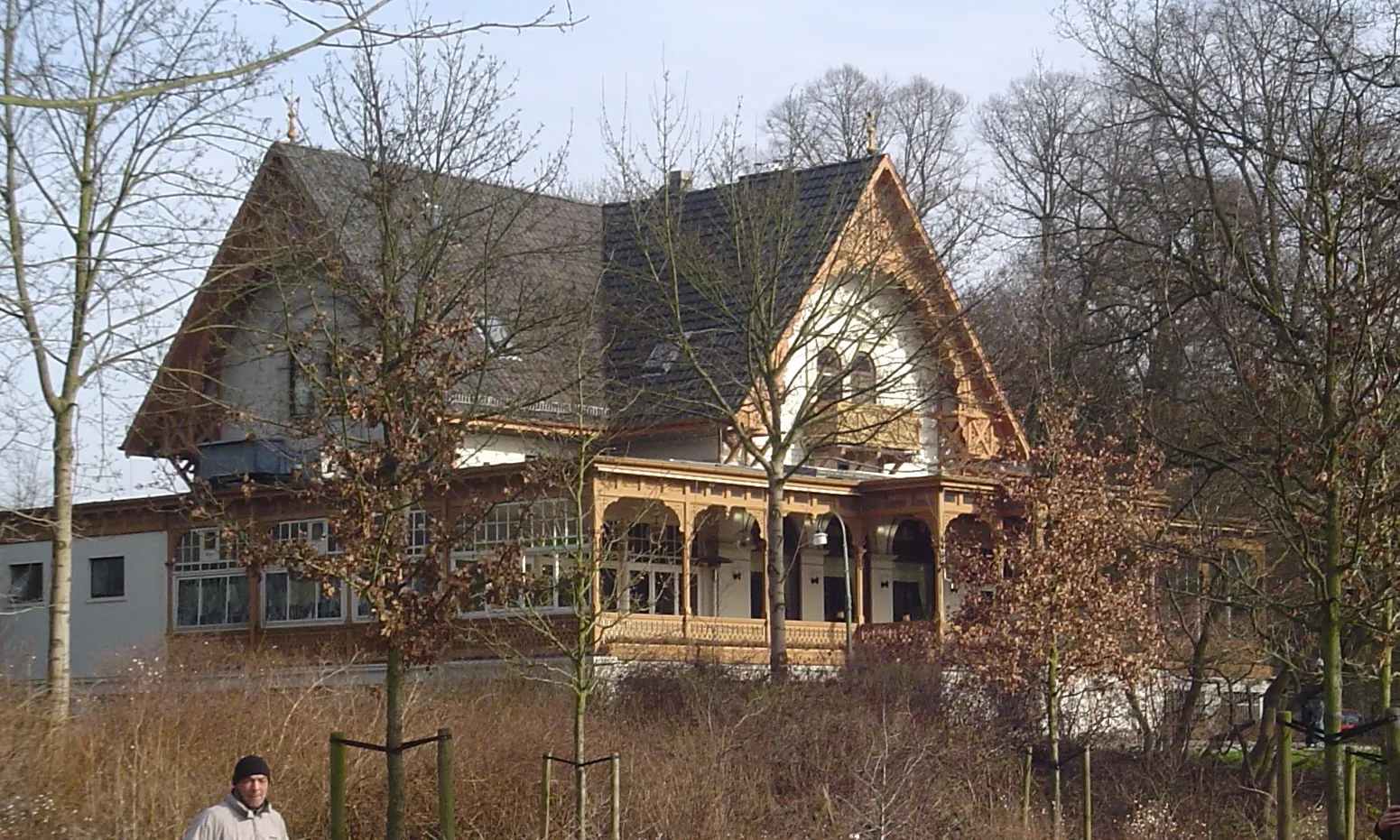 Photo showing: Meierei in the Bürgerpark in Bremen, Germany. Now a restaurant. Shot from West