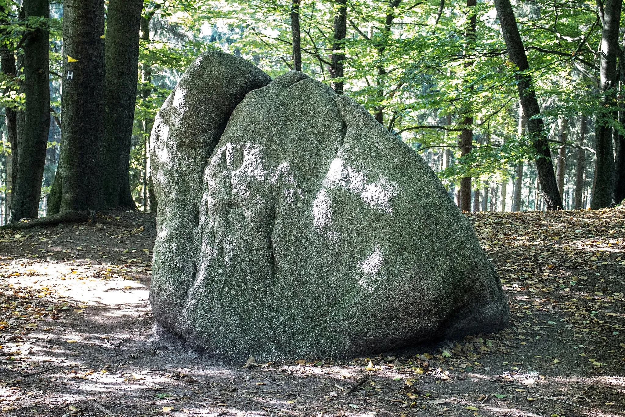 Photo showing: Karlstein bei Schwiederstorf (Ostseite)