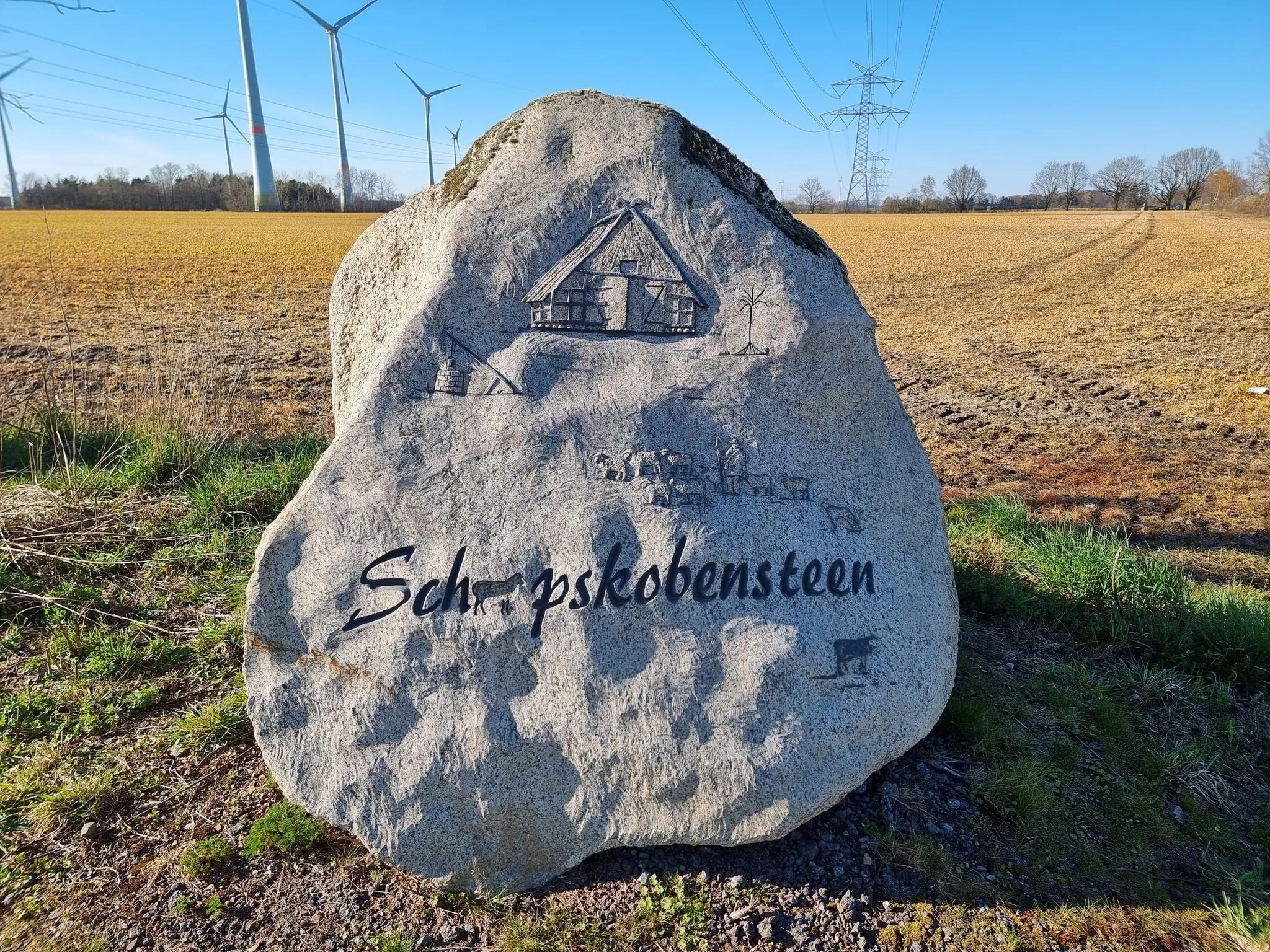 Photo showing: Memorial in Ottendorf - Schaapskobensteen