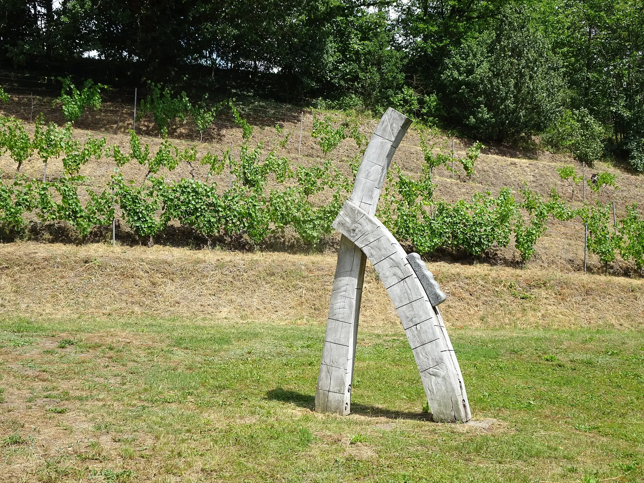 Photo showing: Skulptur "Himmelsrutsche" in Hitzacker. Astrid Claasen / U. S. Kiefen, 2005.