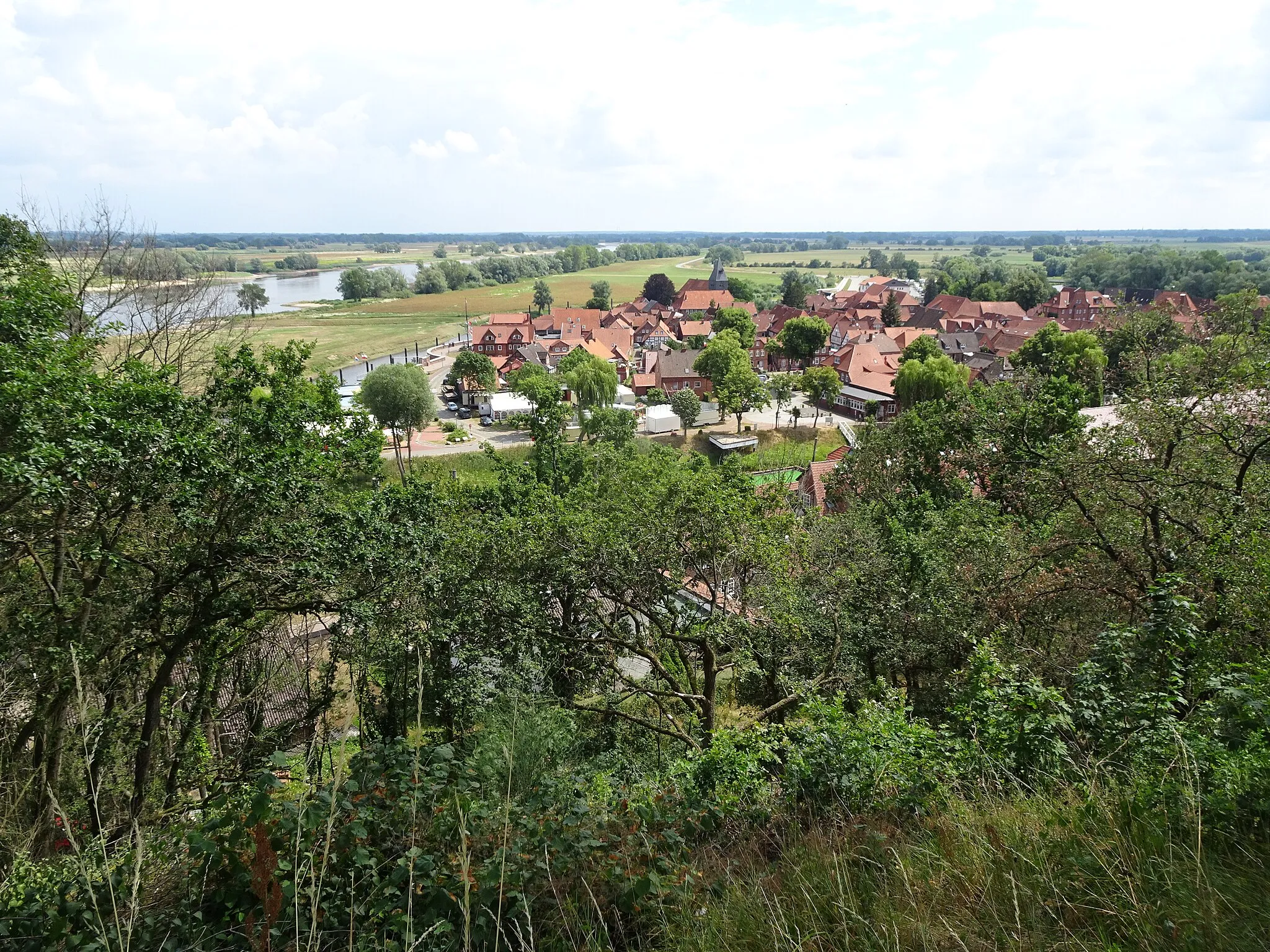 Photo showing: Blick vom Weinberg auf Altstadt von Hitzacker