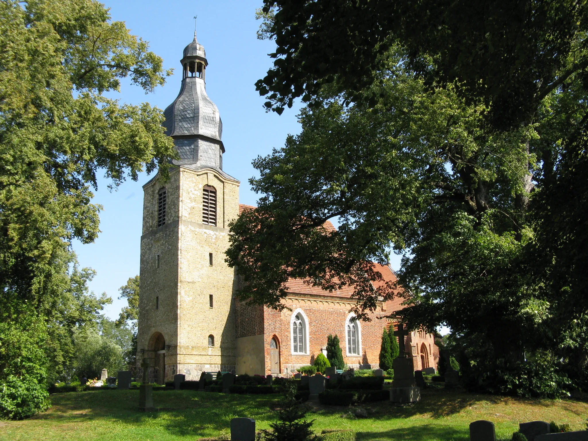 Photo showing: Church in Boddin, disctrict Güstrow, Mecklenburg-Vorpommern, Germany