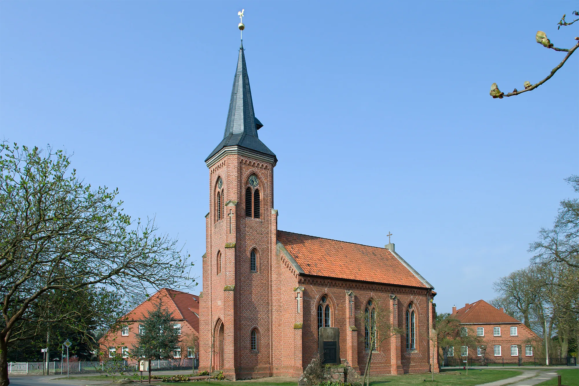Photo showing: Chapel/church in the village Sückau (Amt Neuhaus, district Lüneburg, northern Germany).