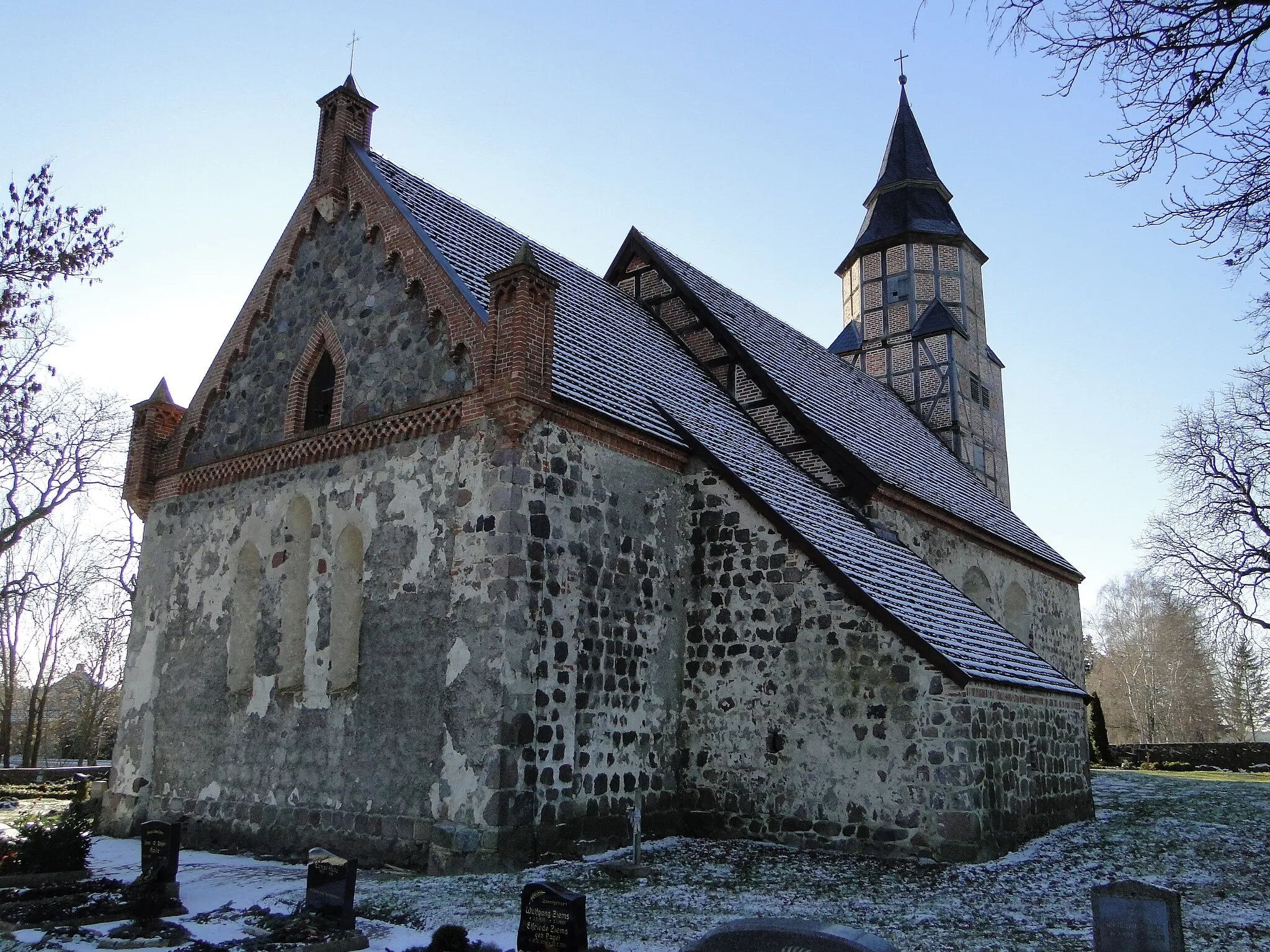Photo showing: Church in Klockow, district Mecklenburg-Strelitz, Mecklenburg-Vorpommern, Germany