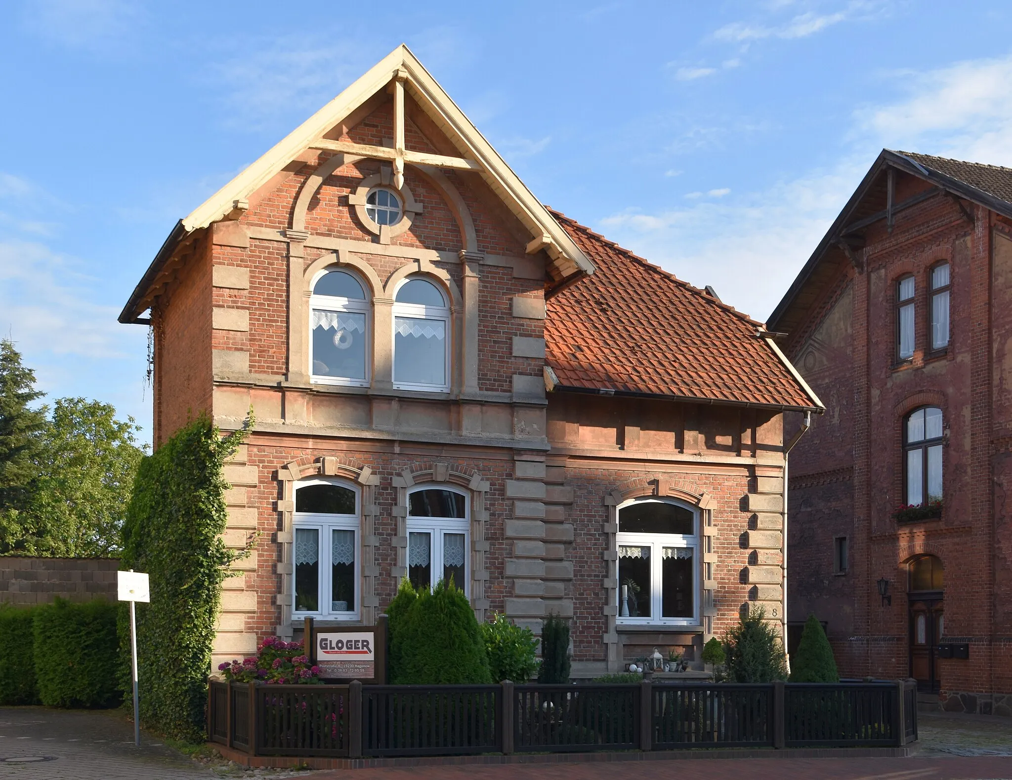 Photo showing: Gebäude Poststraße 8 (Hagenow)