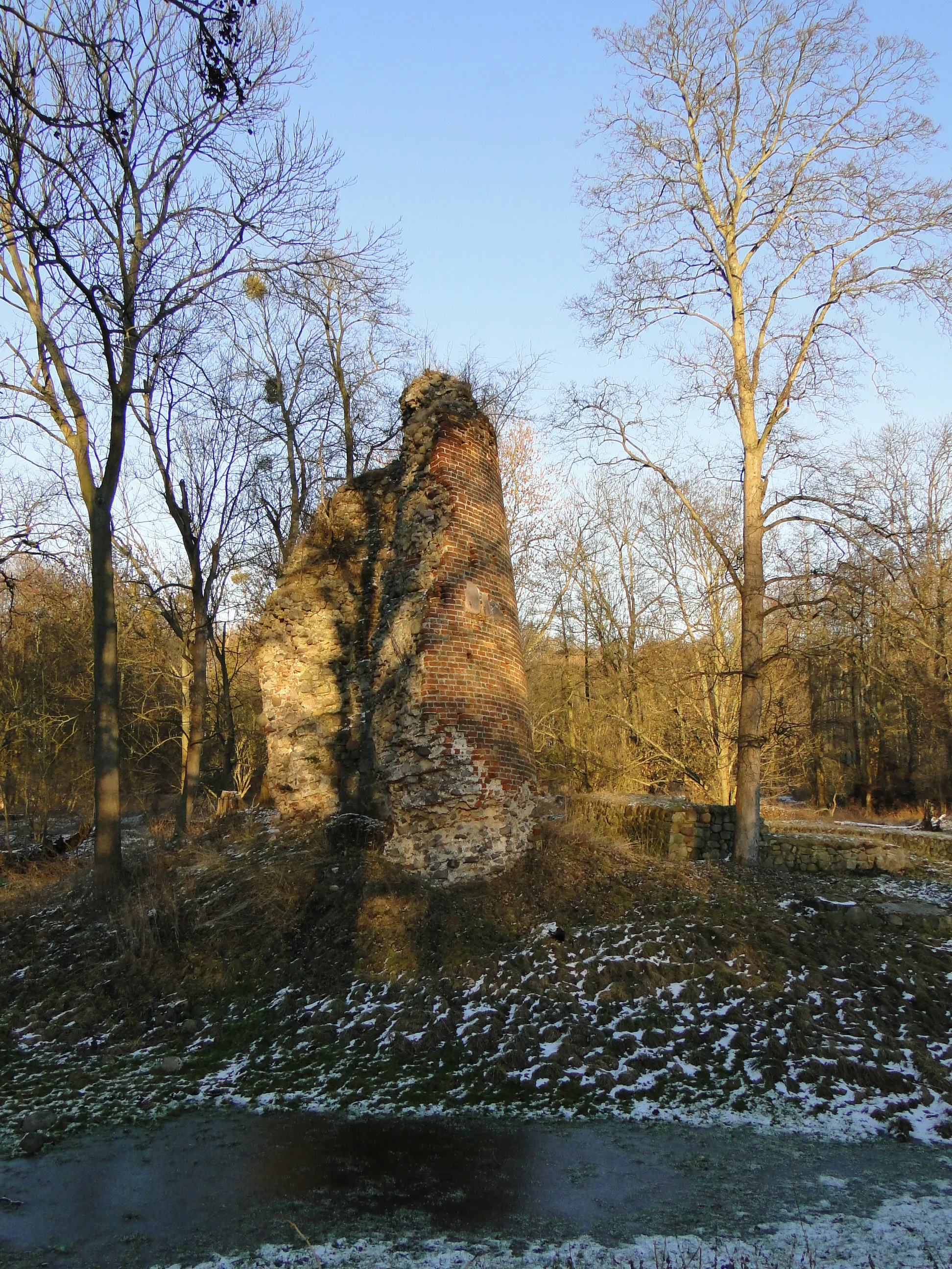 Photo showing: Ruin of castle in Galenbeck, district Mecklenburg-Strelitz, Mecklenburg-Vorpommern, Germany