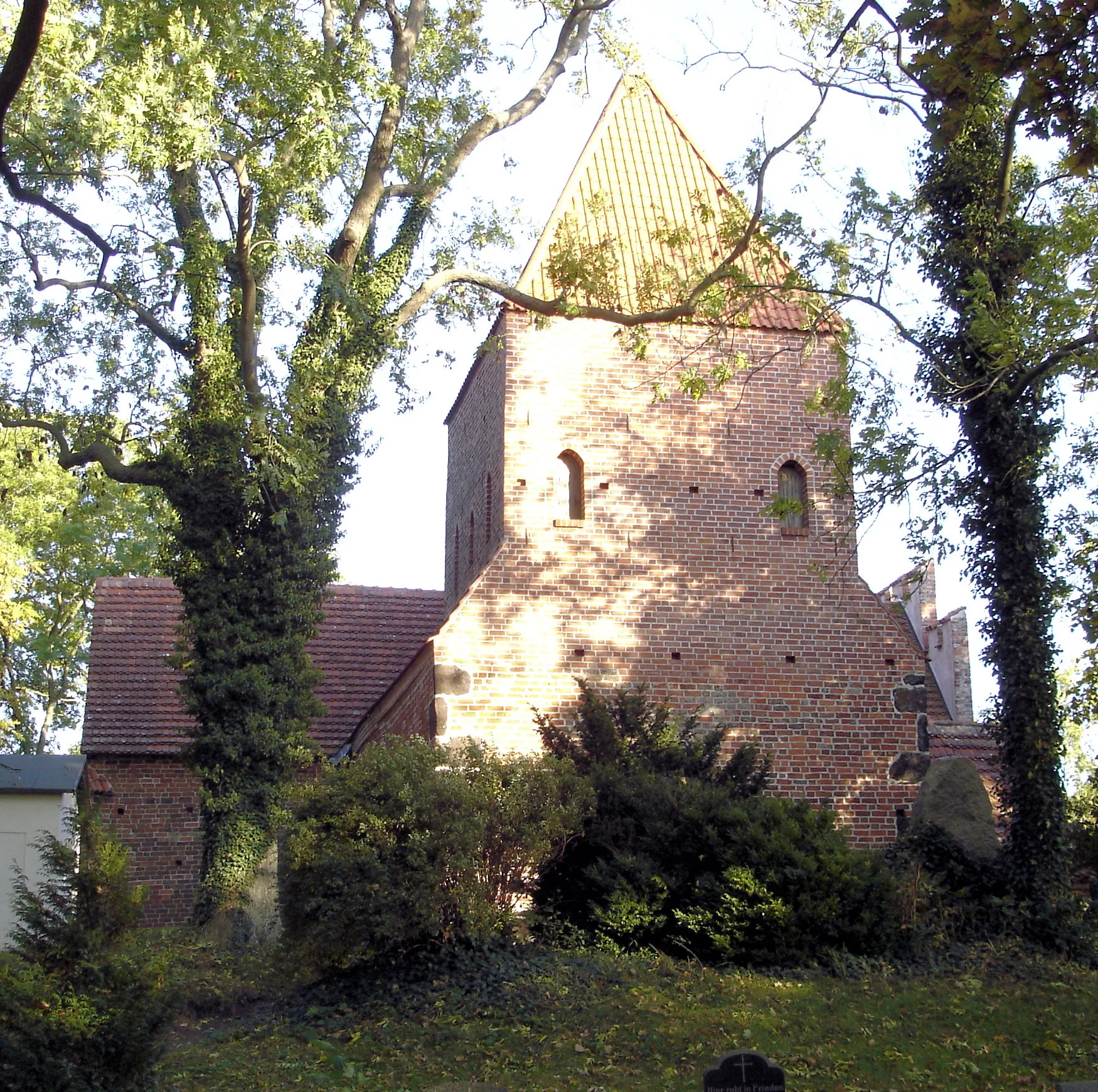 Photo showing: Church in Westenbrügge, Mecklenburg, Germany
