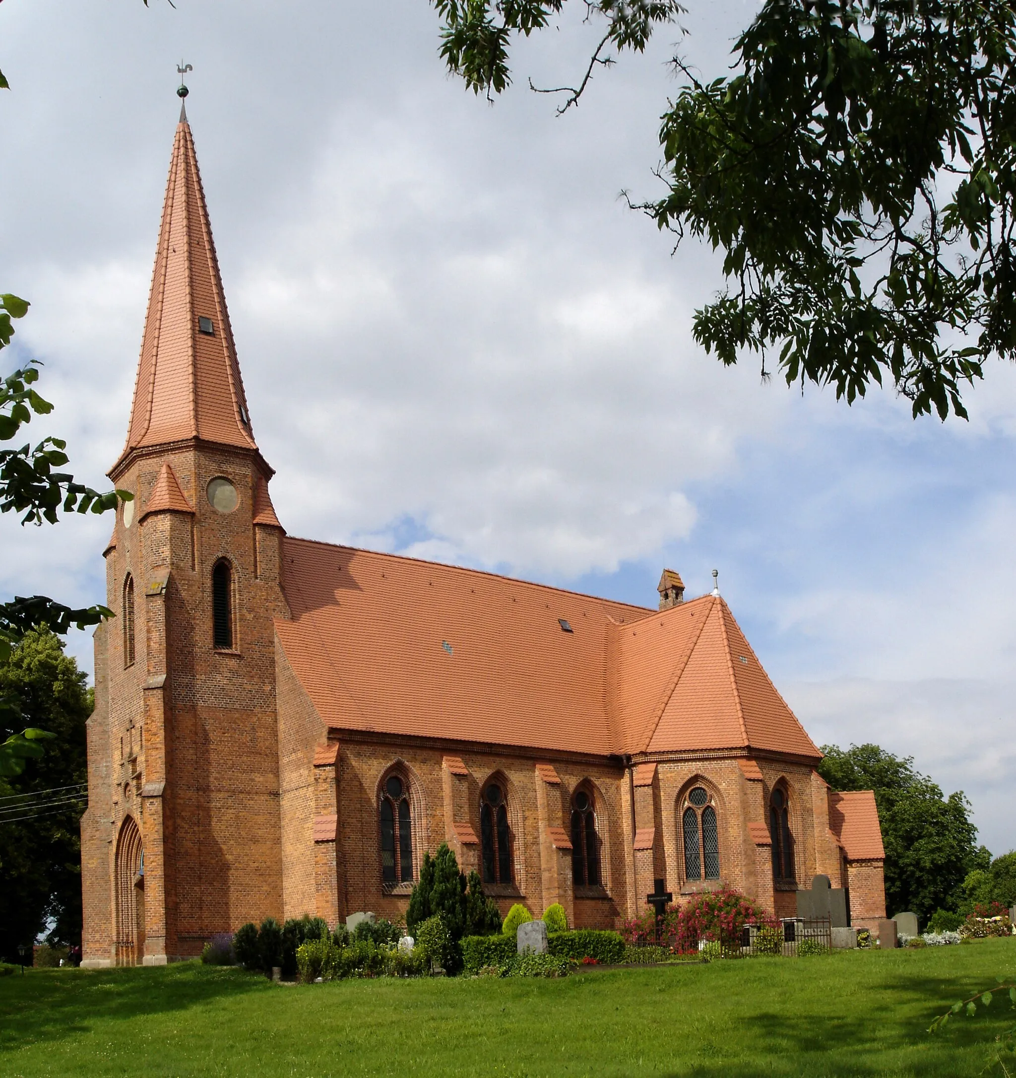 Photo showing: Kirche in Buchholz (Ziesendorf) bei Rostock / Church in Buchholz near Rostock