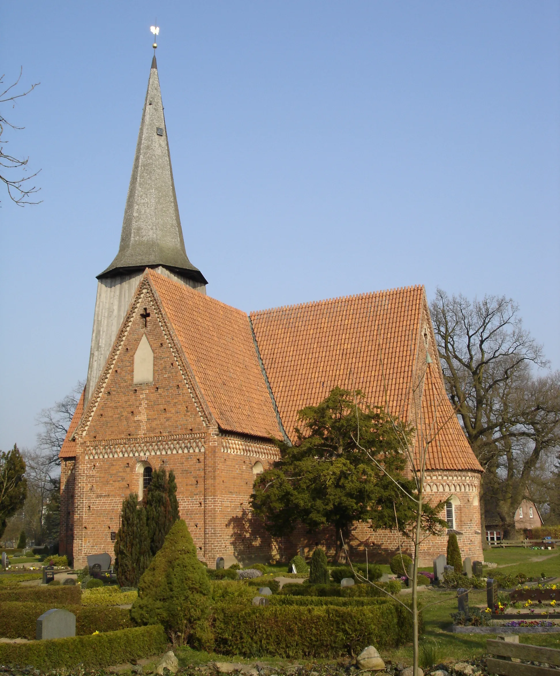 Photo showing: Kirche in Vietlübbe / Church in Vietlübbe (Mecklenburg-Western Pomerania)