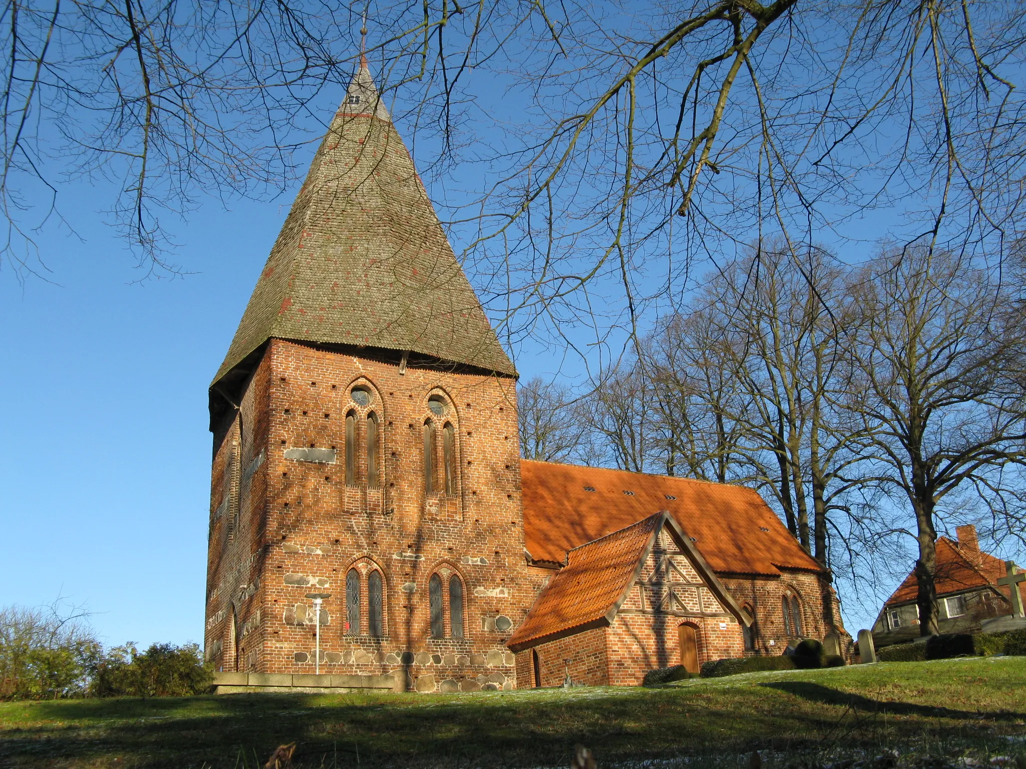 Photo showing: Church in Börzow, Mecklenburg-Vorpommern, Germany