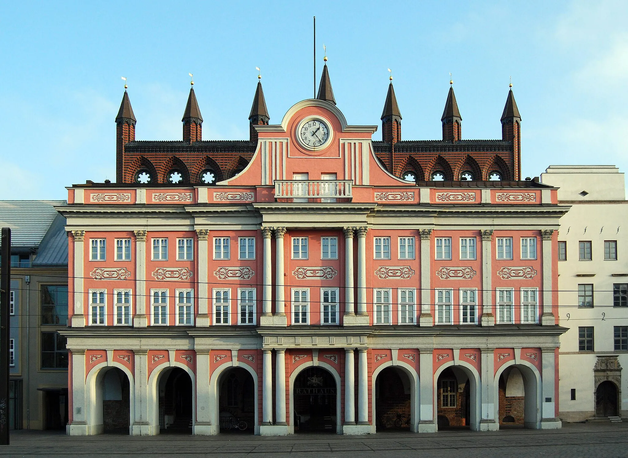 Photo showing: Rostock city hall, Mecklenburg-Vorpommern, Germany.