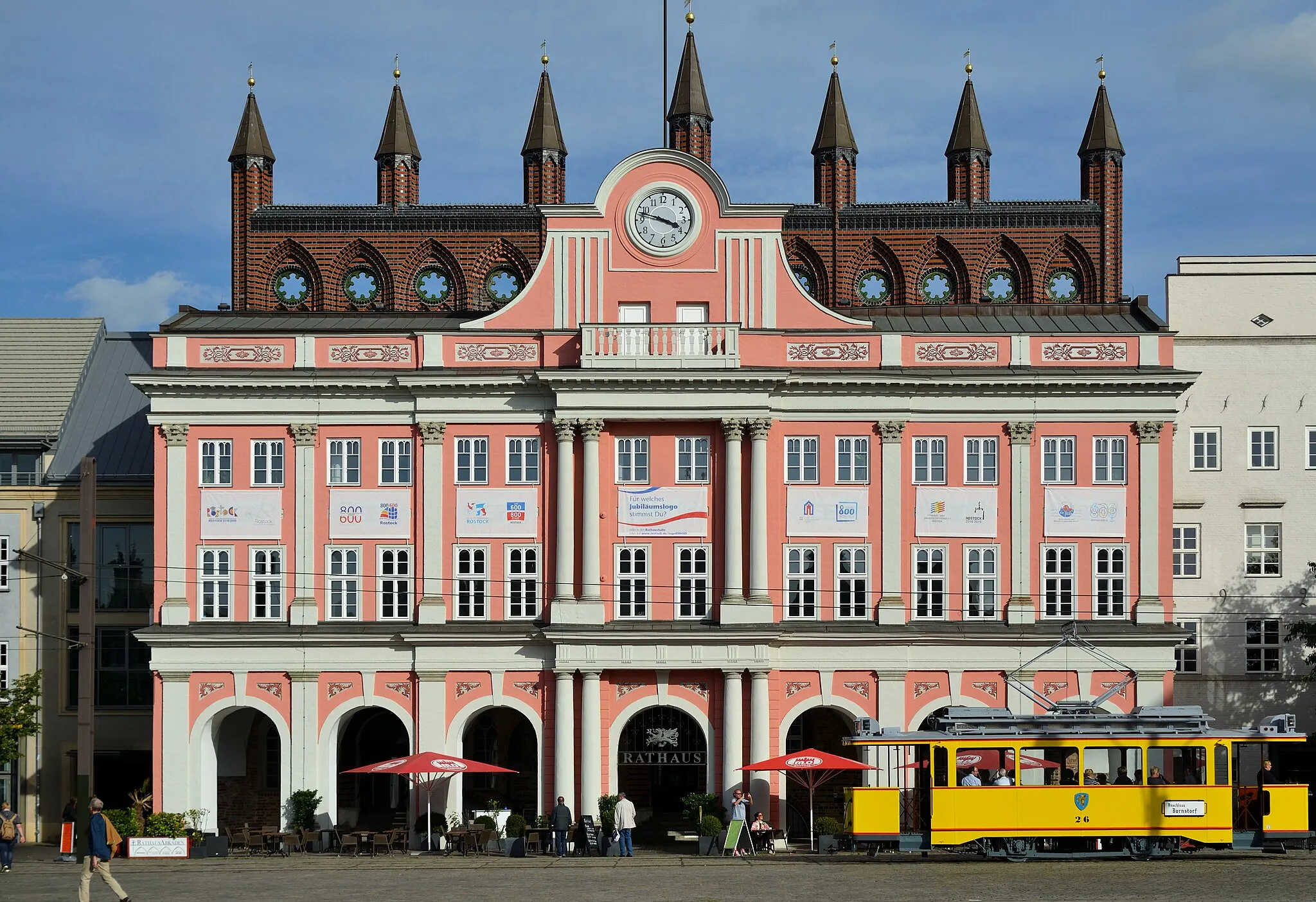 Photo showing: Das Rostocker Rathaus (2016)