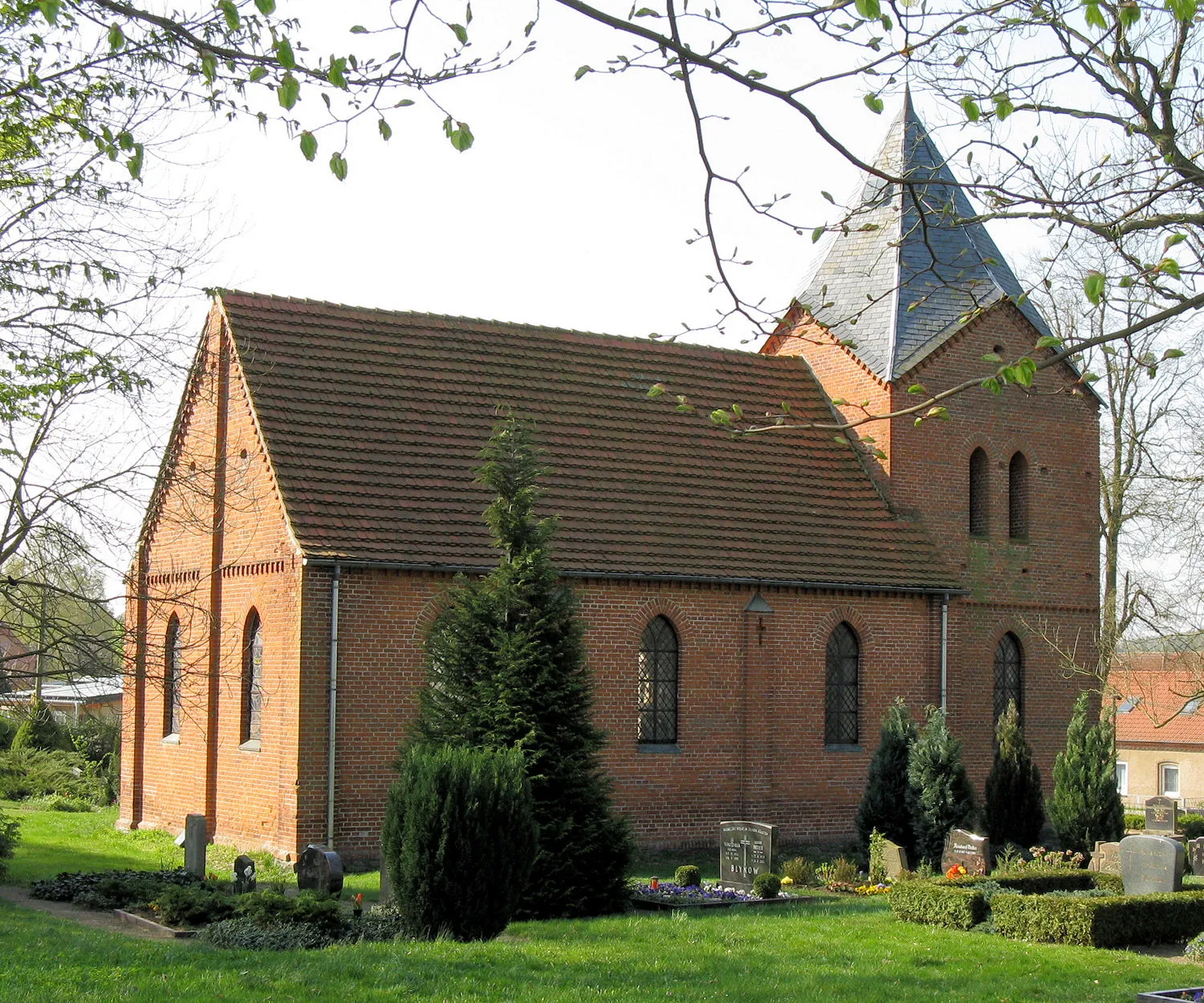 Photo showing: Church in Langen Brütz, district Ludwigslust-Parchim, Mecklenburg-Vorpommern, Germany