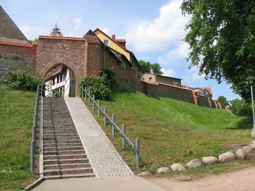 Photo showing: town wall of Sternberg, Germany