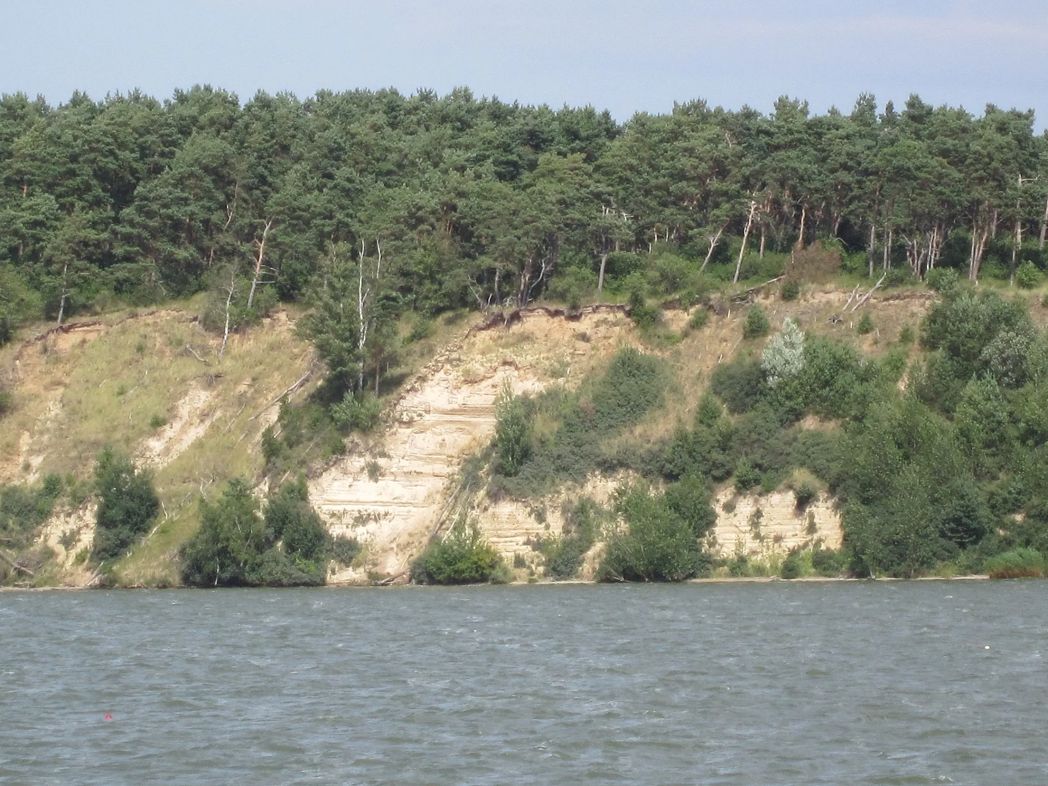 Photo showing: Steep coast on the west side of peninsula Gnitz (Usedom)