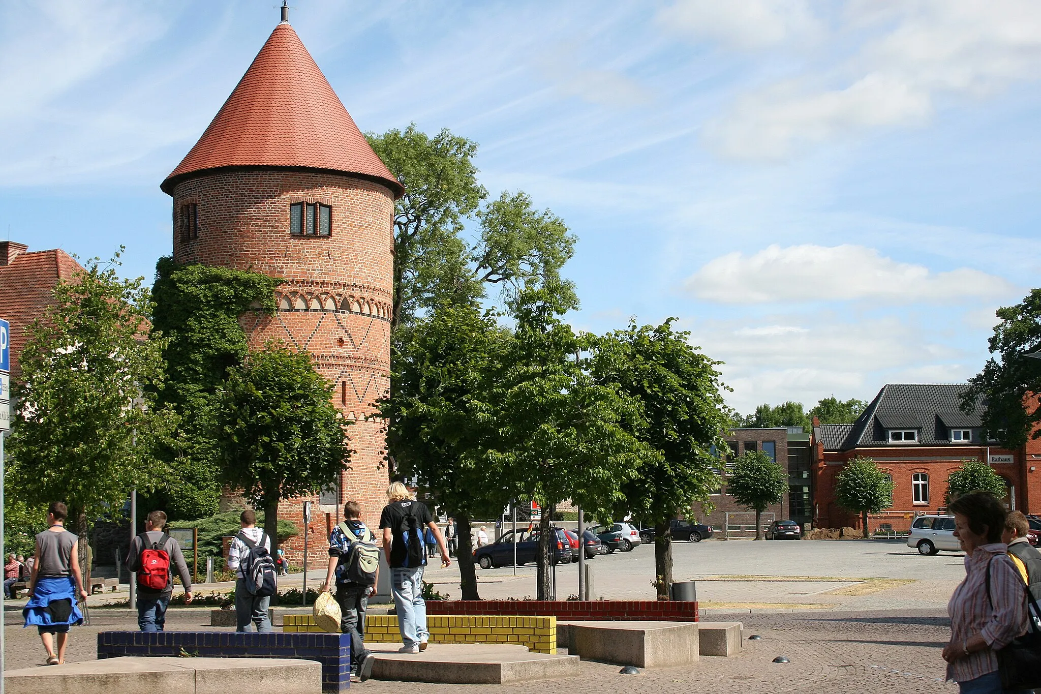 Photo showing: Alter Amtsturm in Lübz (Mecklenburg-Vorpommern).