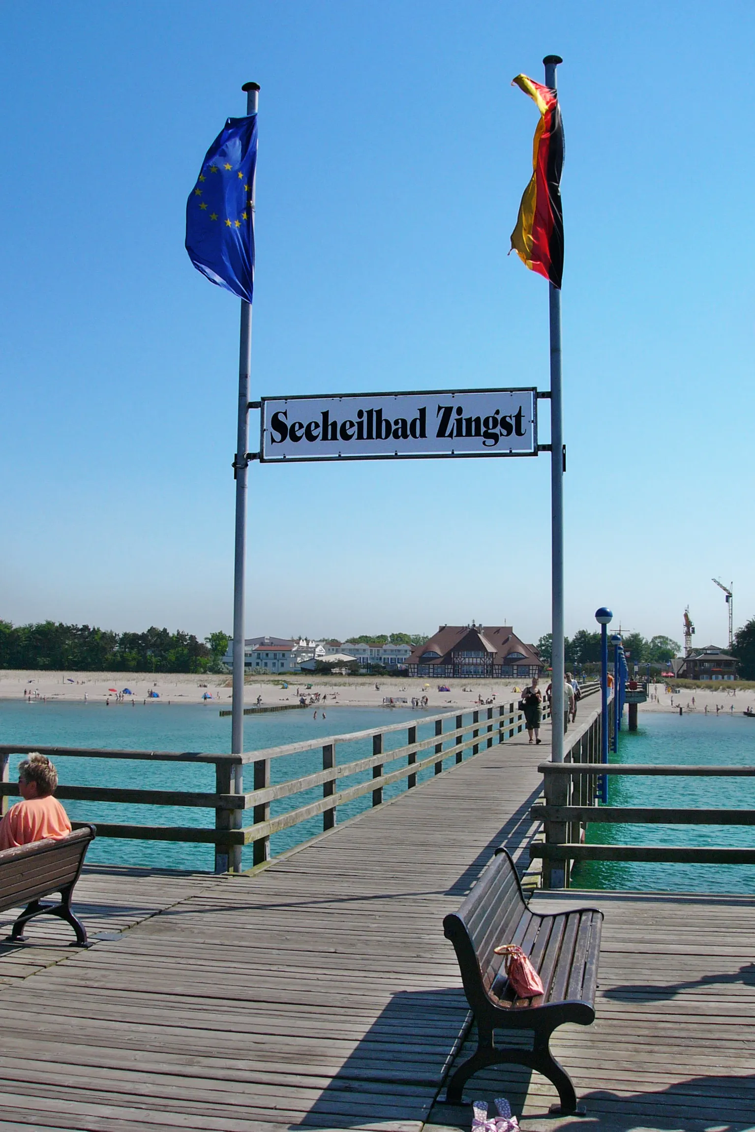 Photo showing: Pier of Zingst, Mecklenburg-Vorpommern, Germany.