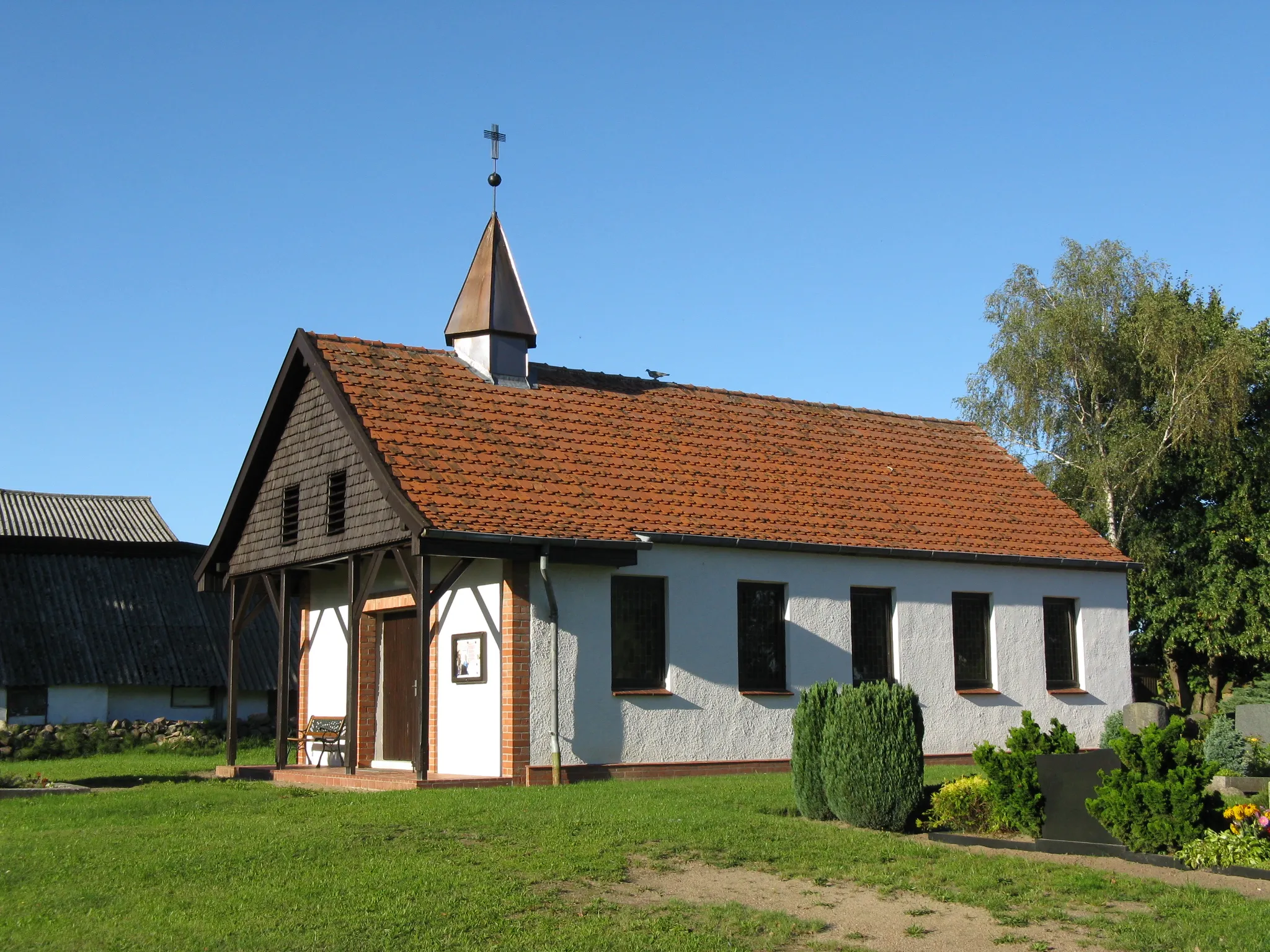 Photo showing: Chapel in Valluhn, district Ludwigslust, Mecklenburg-Vorpommern, Germany