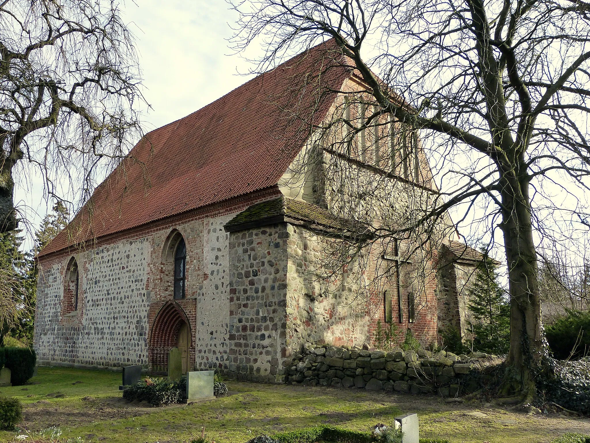 Photo showing: Kirche in Hohenmocker, Ansicht von Nordwesten