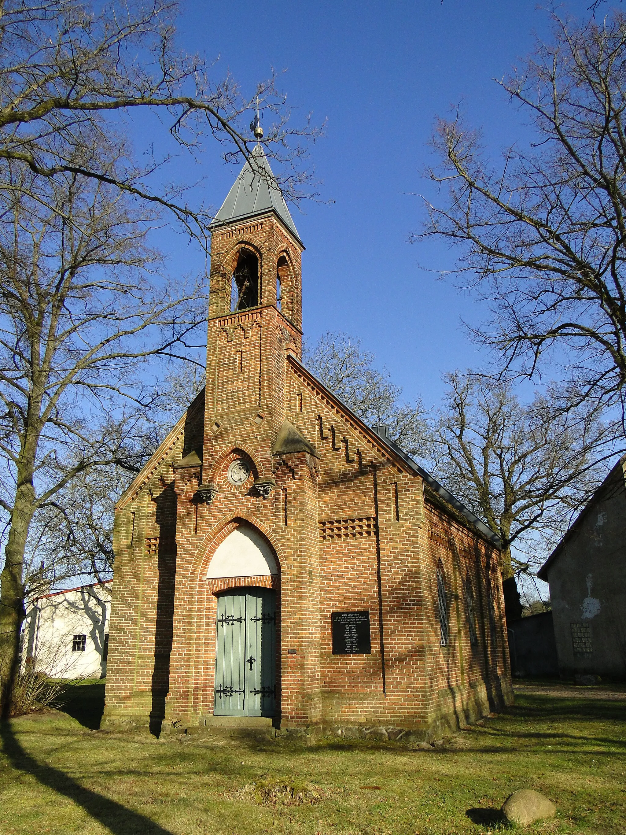 Photo showing: Church in Bergrade, district Ludwigslust-Parchim, Mecklenburg-Vorpommern, Germany