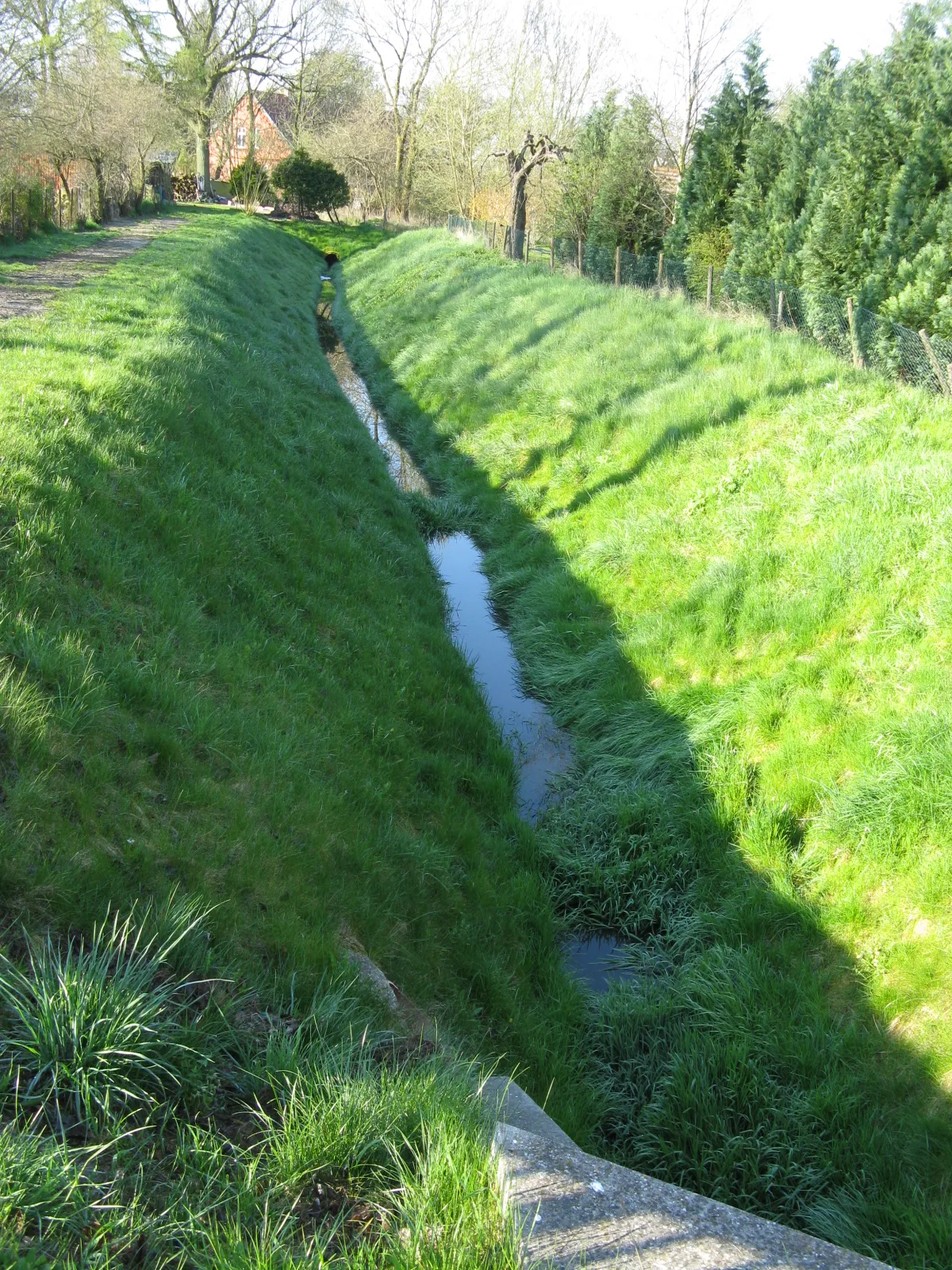 Photo showing: Warnow river in Grebbin, Mecklenburg-Vorpommern, Germany