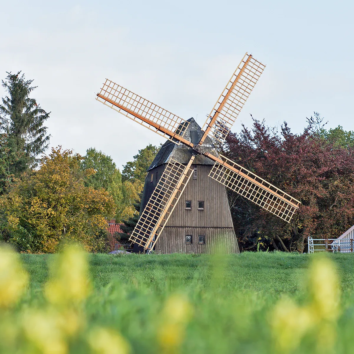 Photo showing: Former windmill in the small village Quickborn (district Lüchow-Dannenberg, northern Germany).