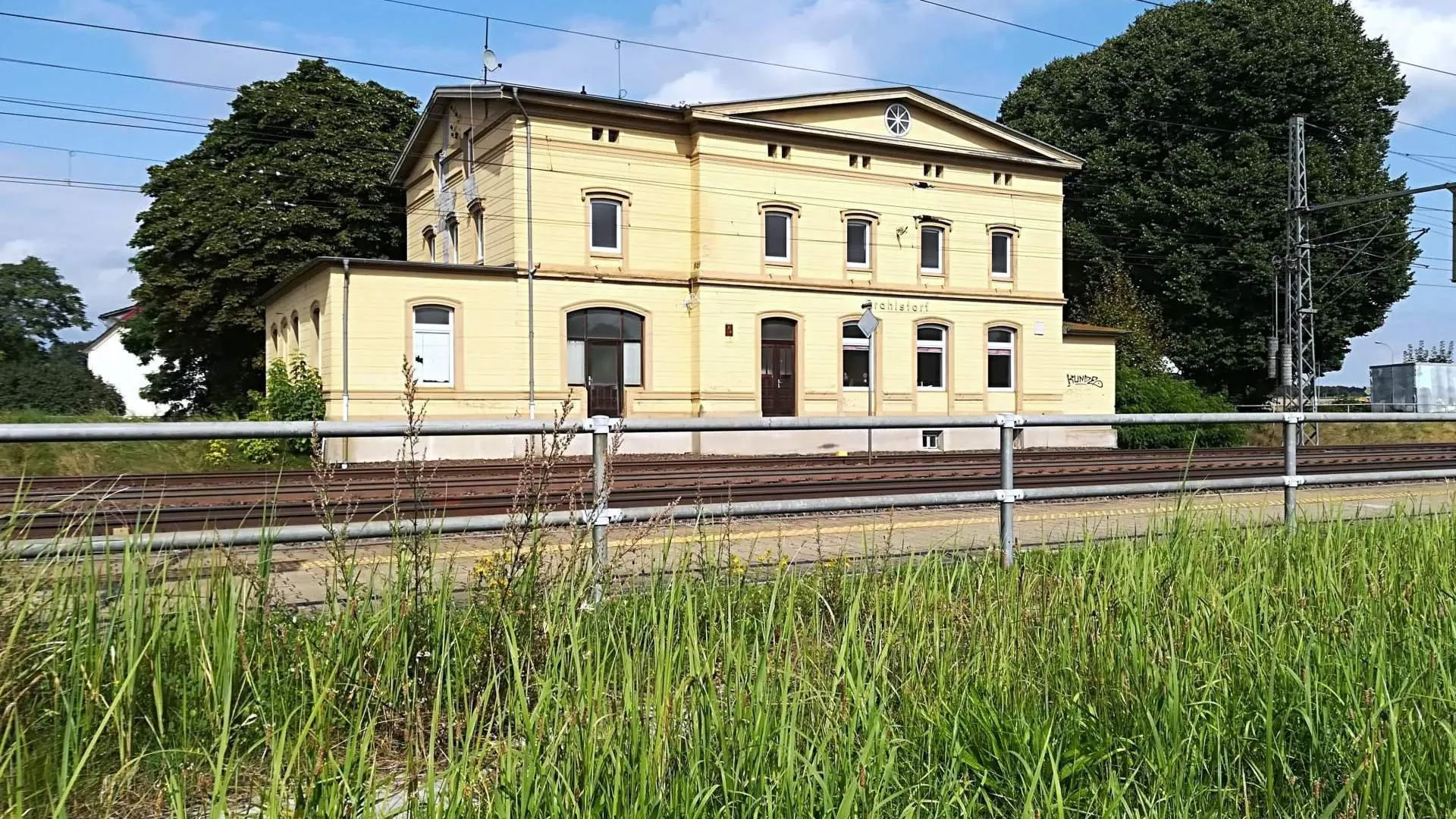 Photo showing: Brahlstorf railway station