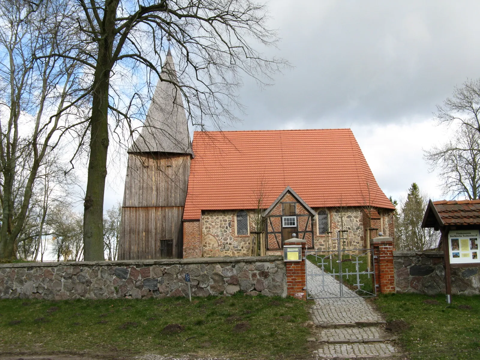 Photo showing: Church in Techentin, Germany