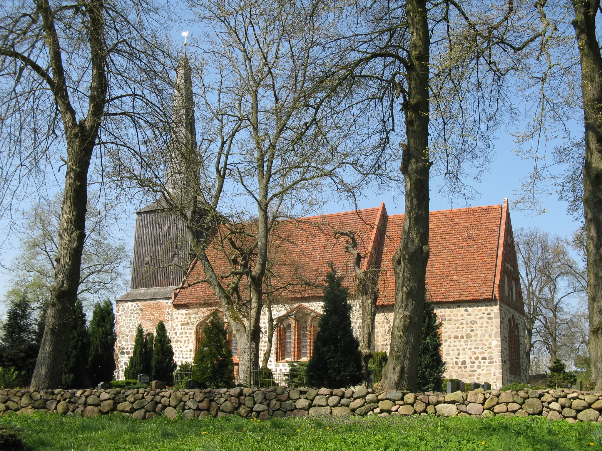 Photo showing: Church in Ruchow, disctrict Parchim, Mecklenburg-Vorpommern, Germany
