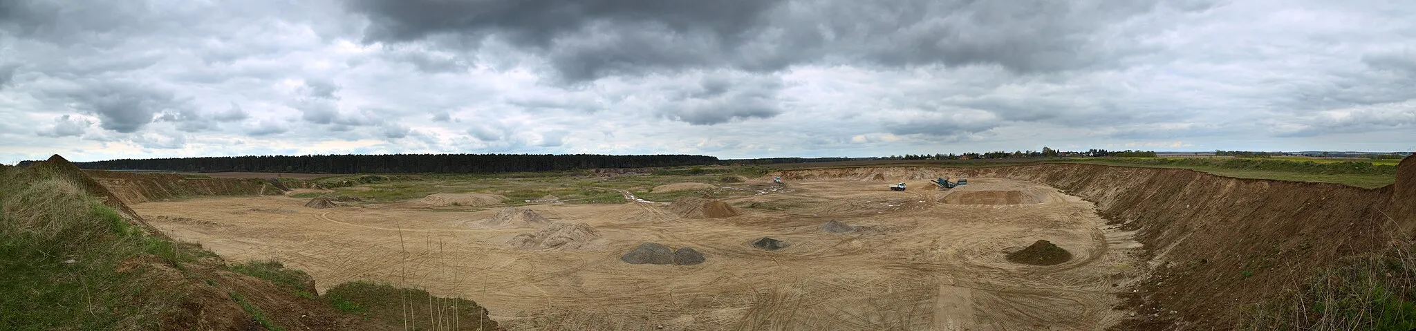 Photo showing: Outcrop near Hohendorf in Mecklenburg-Vorpommern.