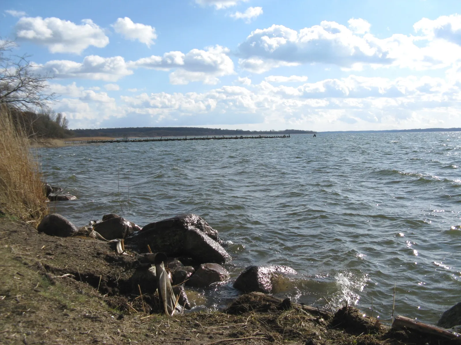 Photo showing: Lake Plauer See from northern shore in Alt Schwerin, Germany