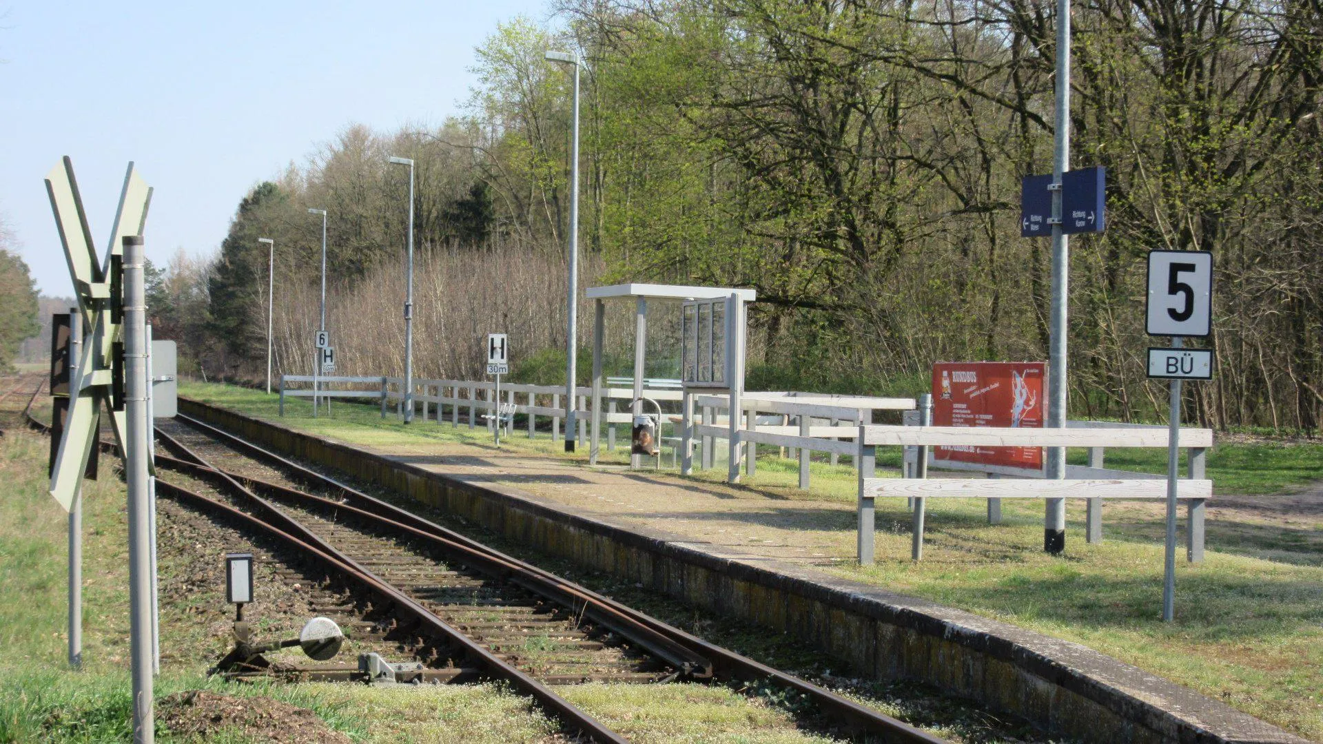 Photo showing: Alt Schwerin railway station
