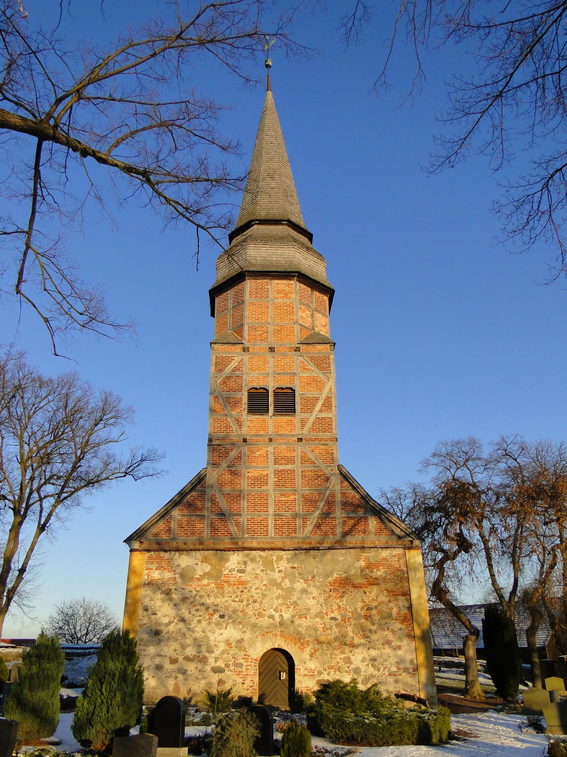 Photo showing: Church in Gehren, district Uecker-Randow, Mecklenburg-Vorpommern, Germany