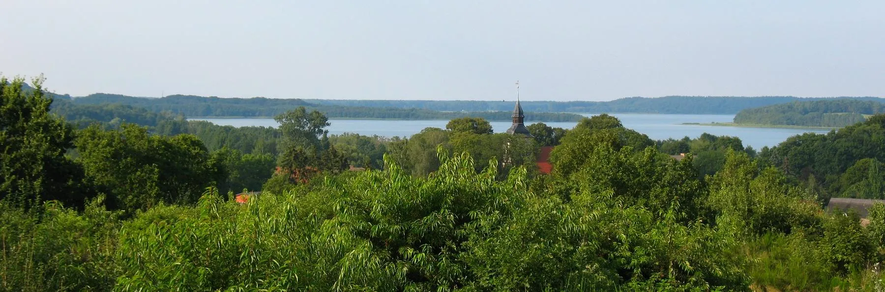 Photo showing: Benz: Blick von der Windmühle über den Ort in Richtung Norden