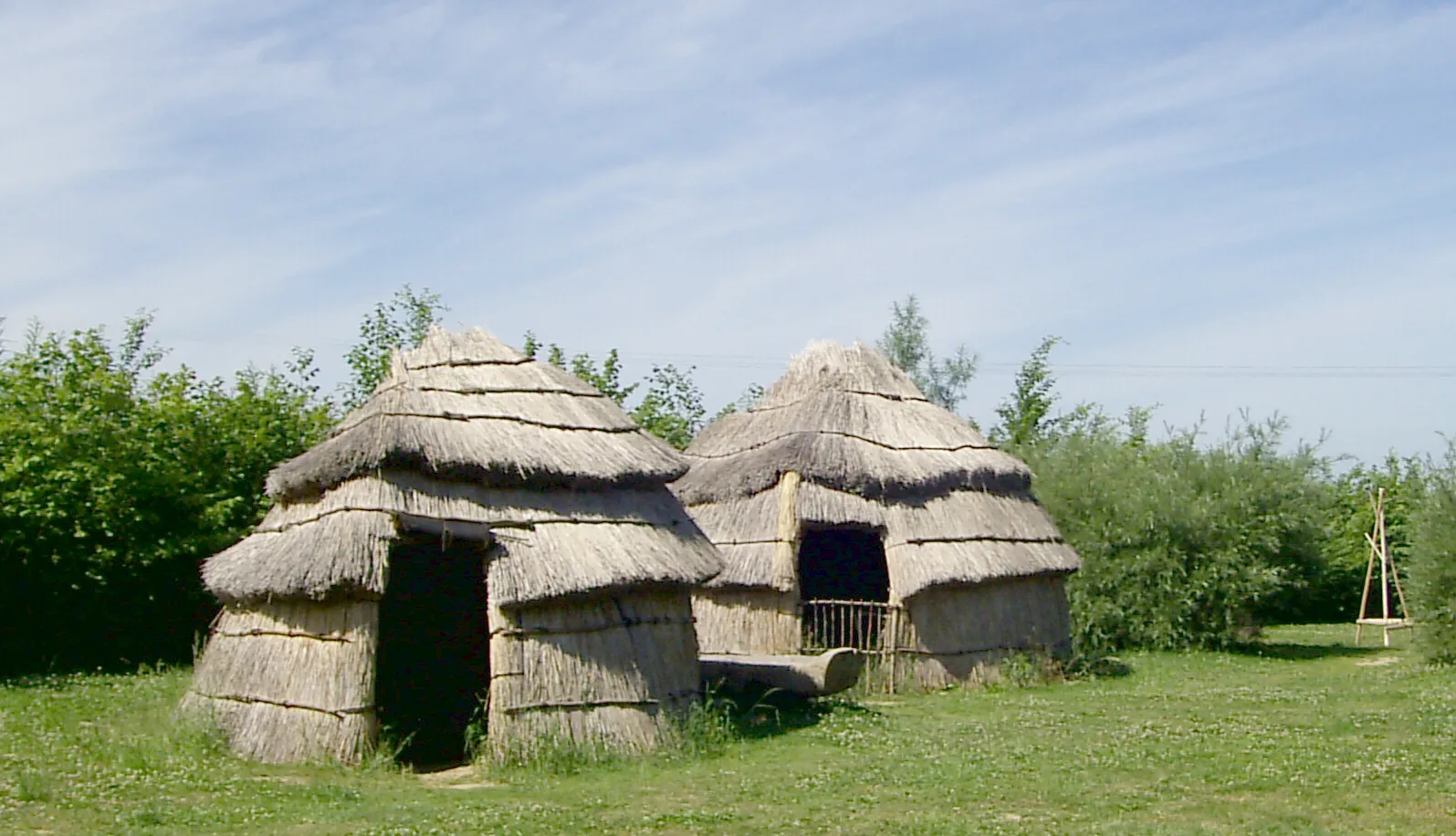 Photo showing: stone age village Kussow, municipality Damshagen, Germany