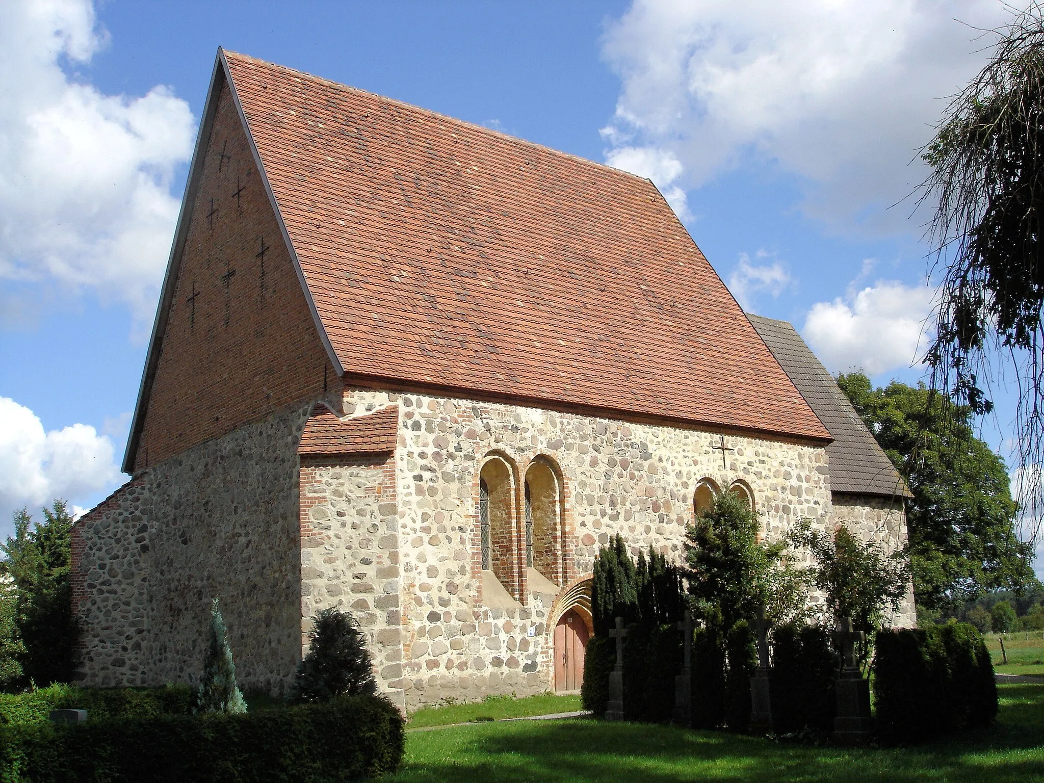 Photo showing: Church in Thelkow, Mecklenburg, Germany