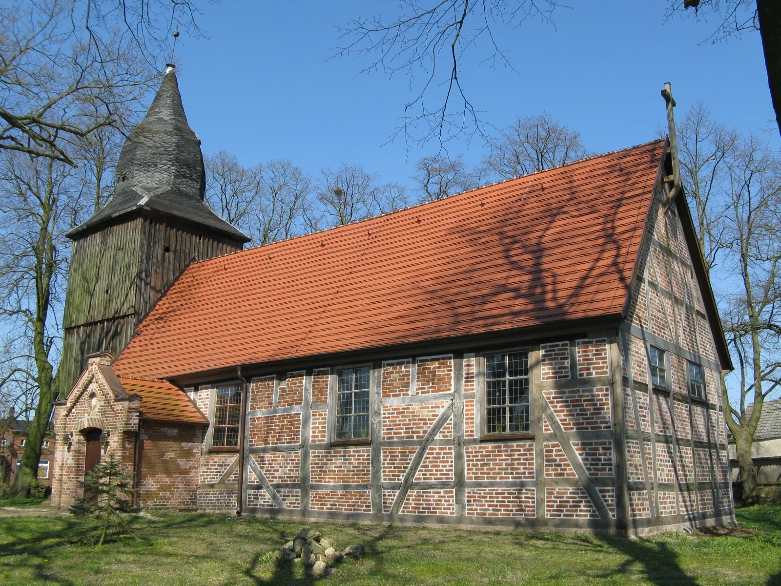 Photo showing: Church in Wendisch Priborn, Mecklenburg-Vorpommern, Germany