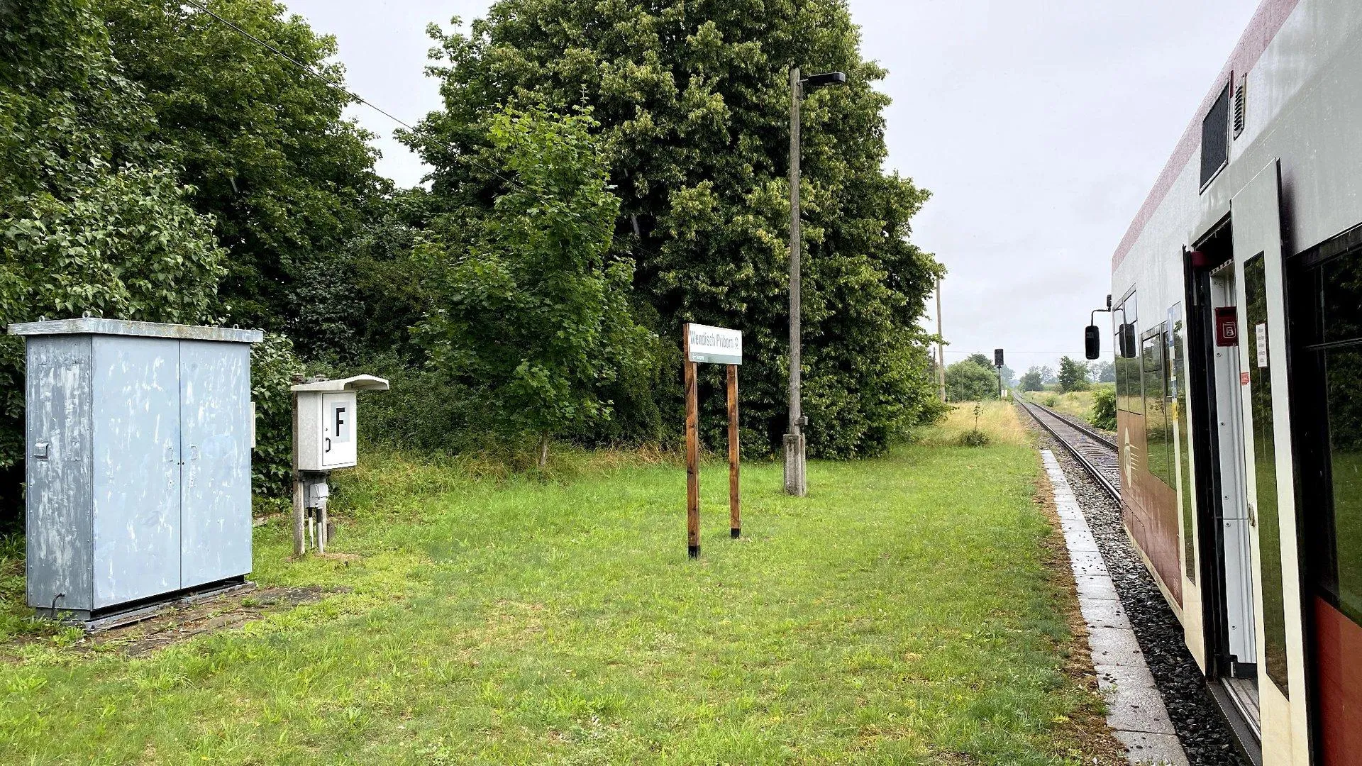 Photo showing: Wendisch Priborn railway station