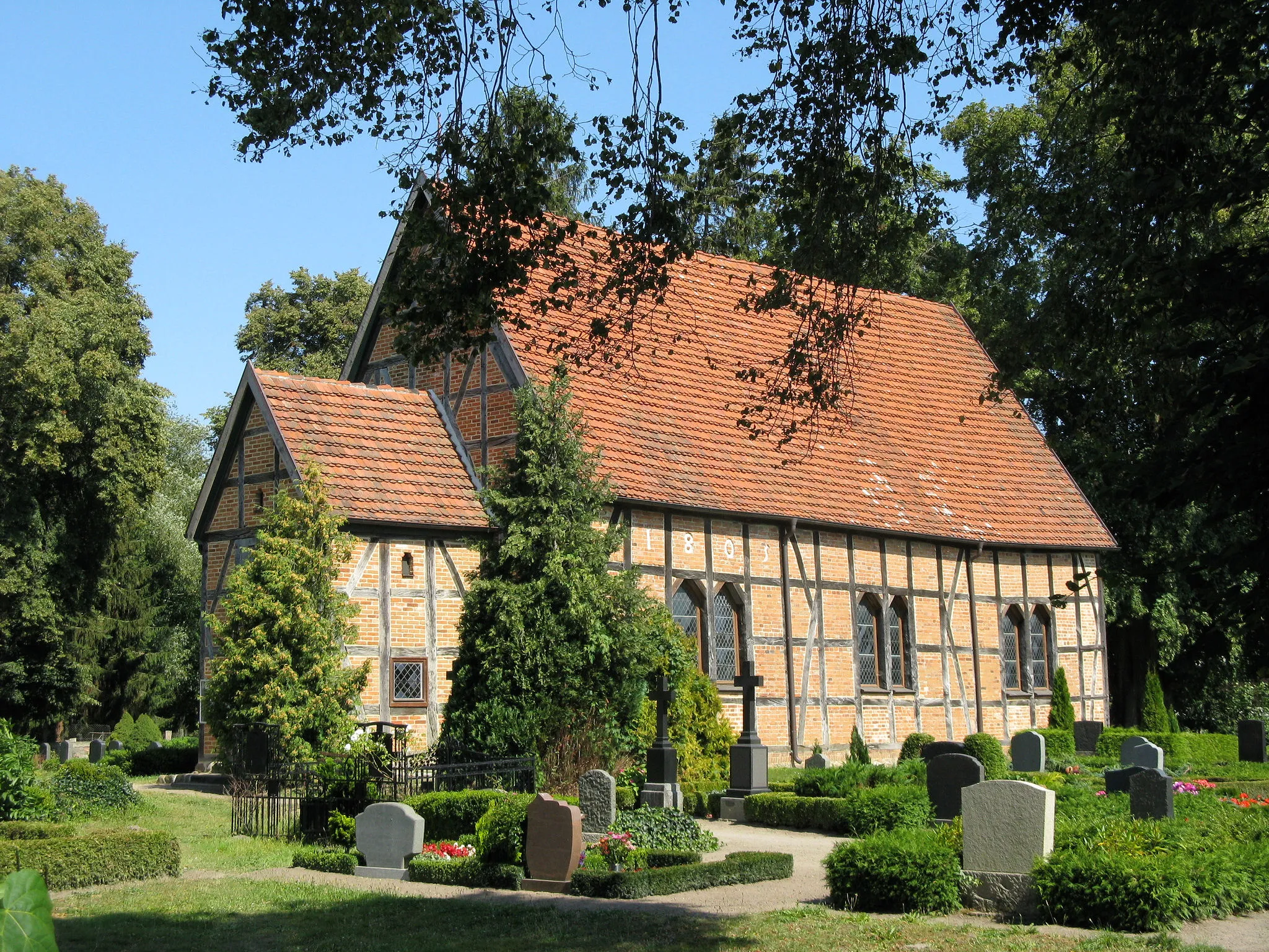 Photo showing: Church in Finkenthal, disctrict Rostock, Mecklenburg-Vorpommern, Germany