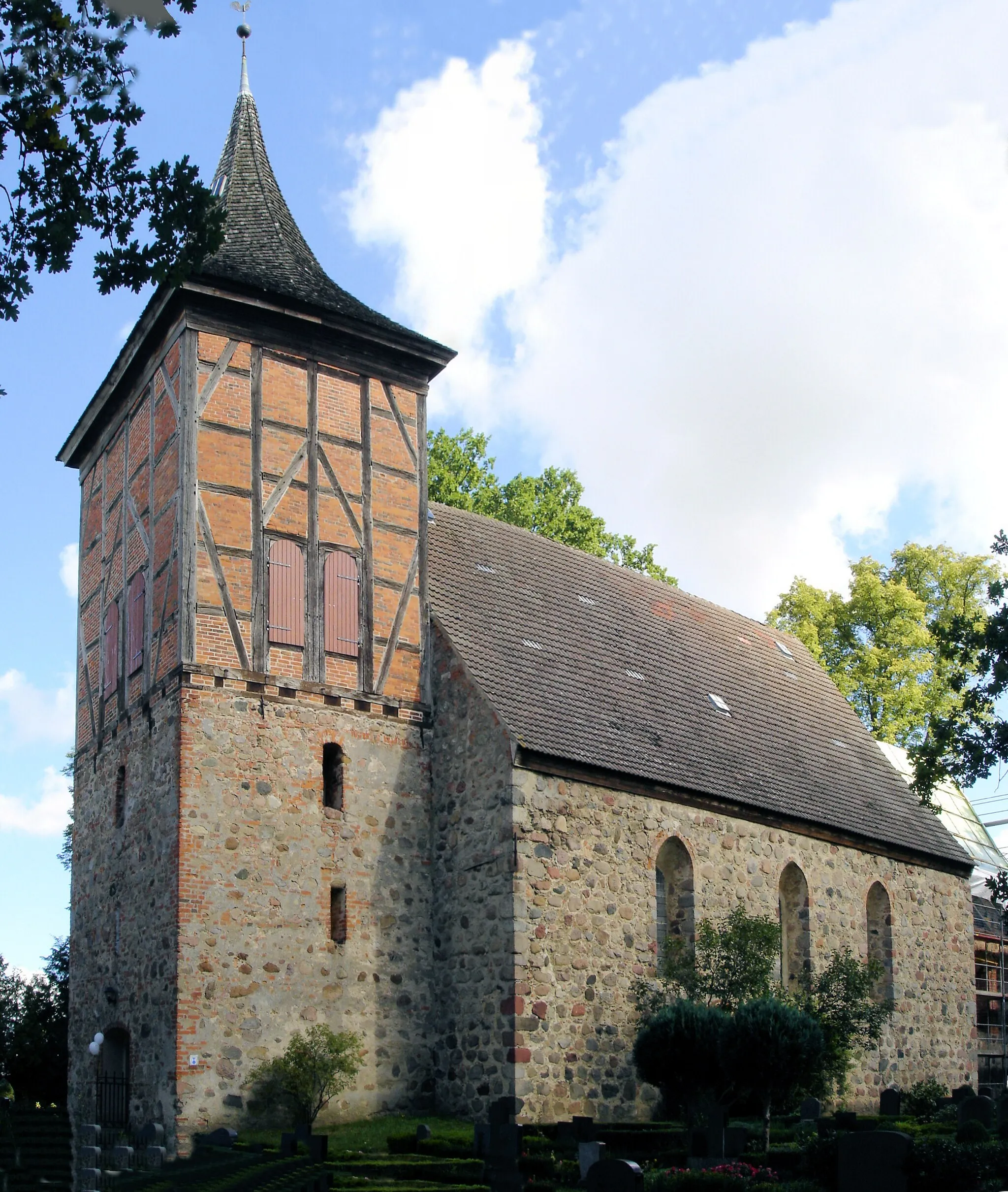 Photo showing: Church in Kölzow, Mecklenburg, Germany