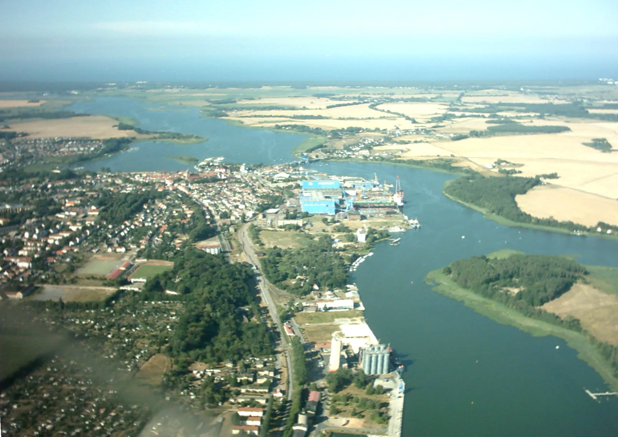 Photo showing: Der Peenestrom bei Wolgast (Insel Usedom)