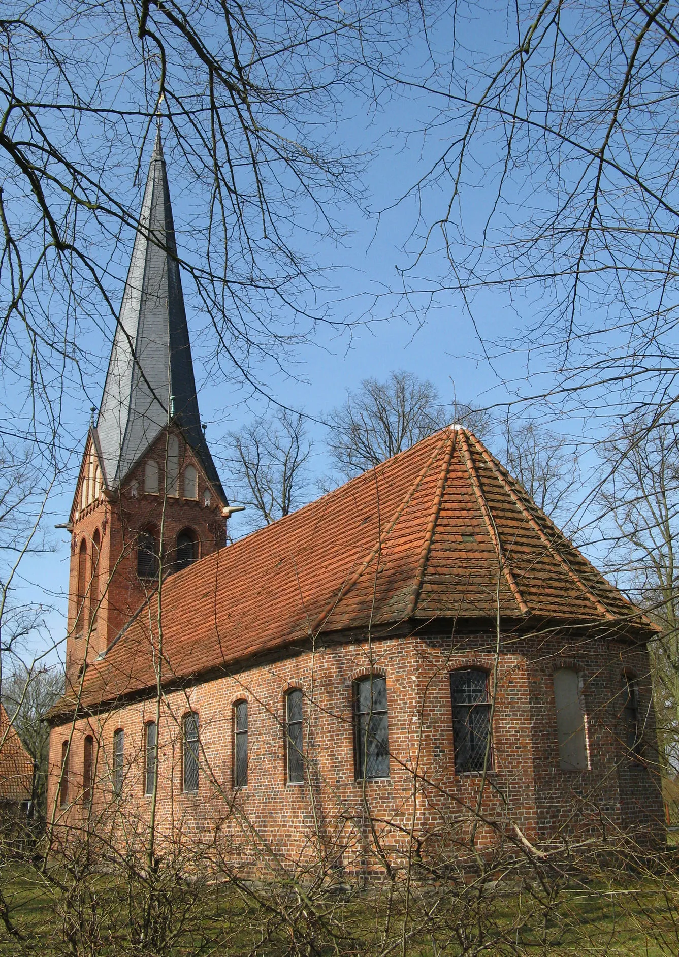 Photo showing: Church in Uelitz, district Ludwigslust, Mecklenburg-Vorpommern, Germany