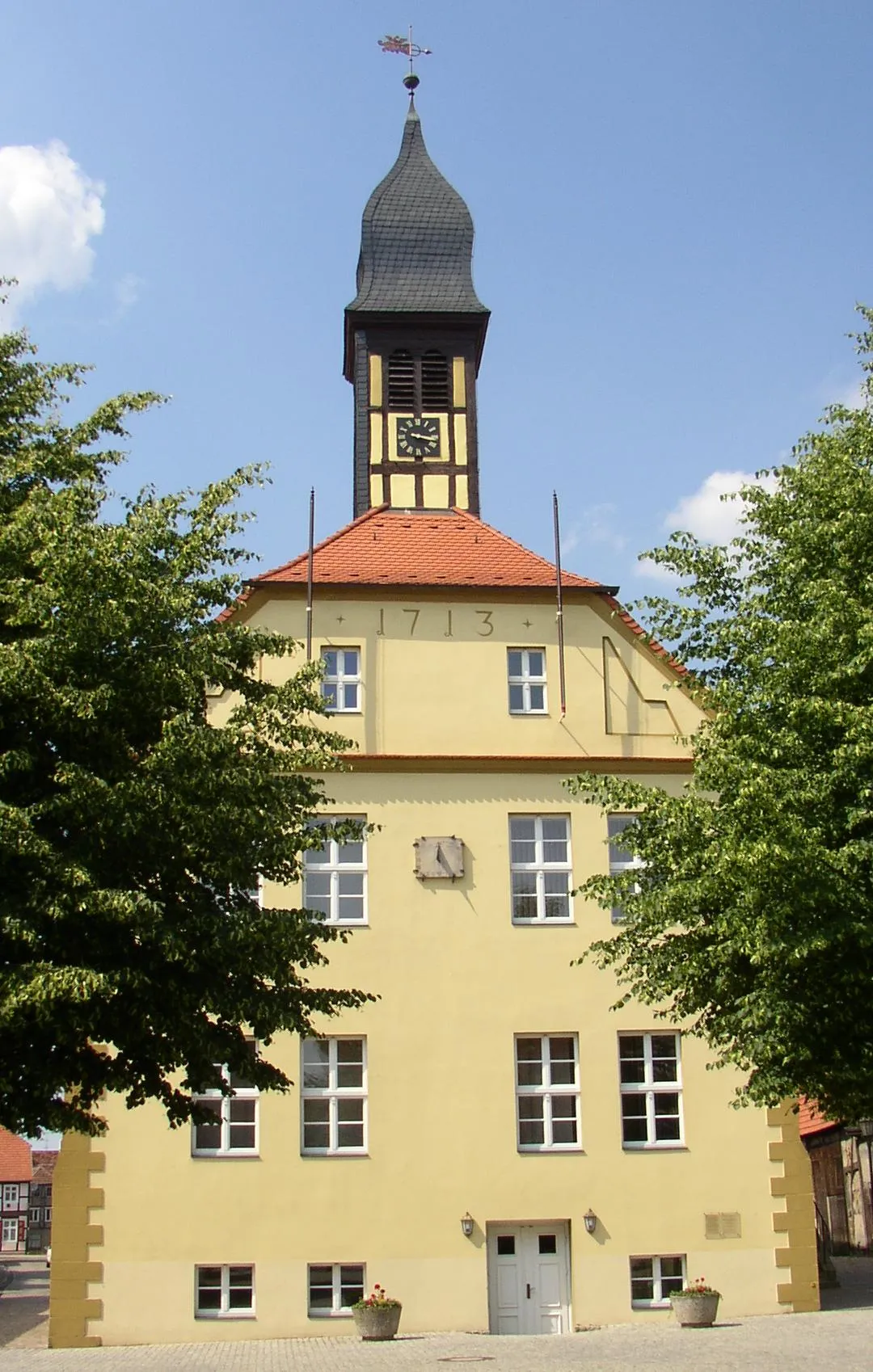 Photo showing: Town hall in Lenzen in Brandenburg, Germany