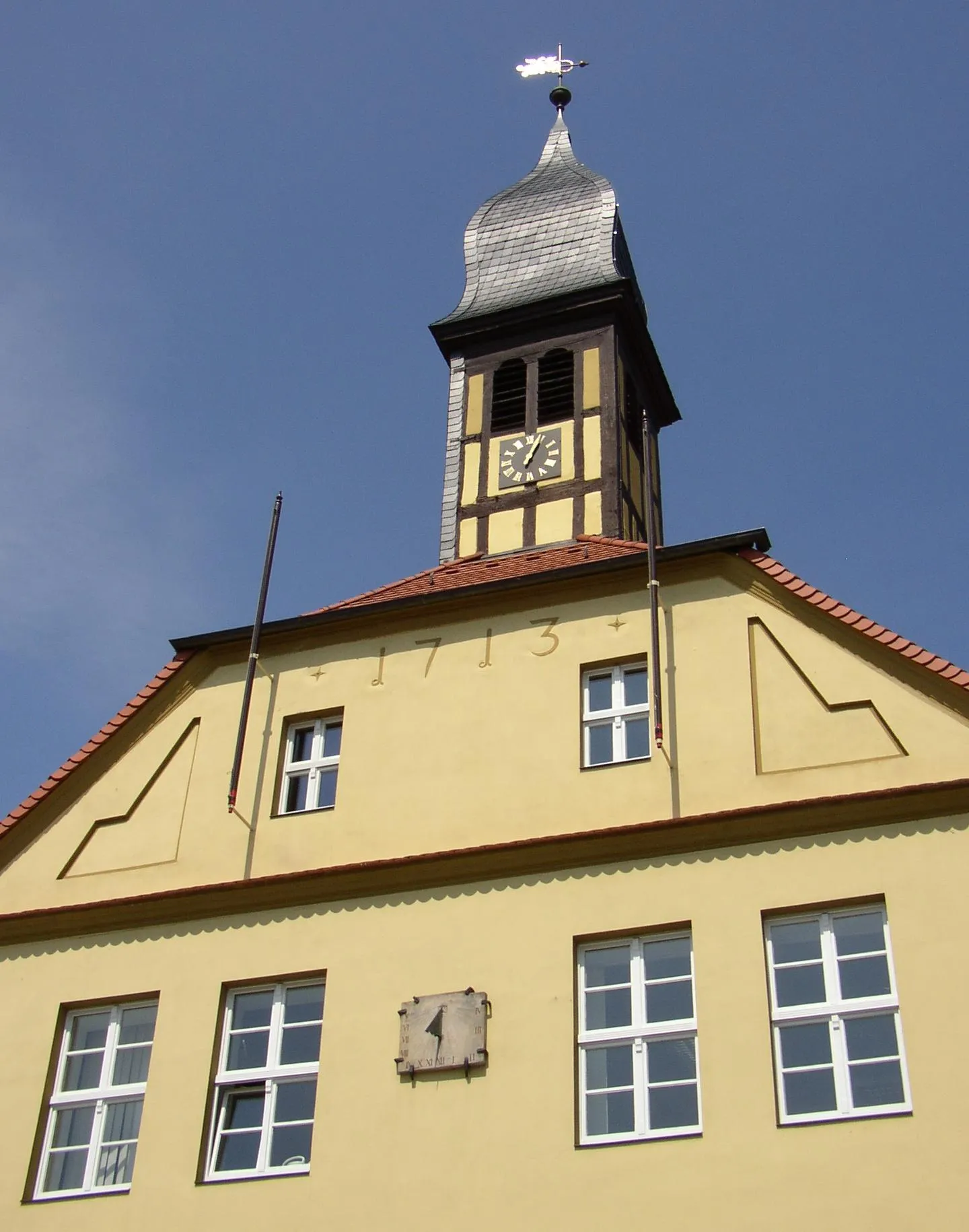Photo showing: Town hall in Lenzen in Brandenburg, Germany