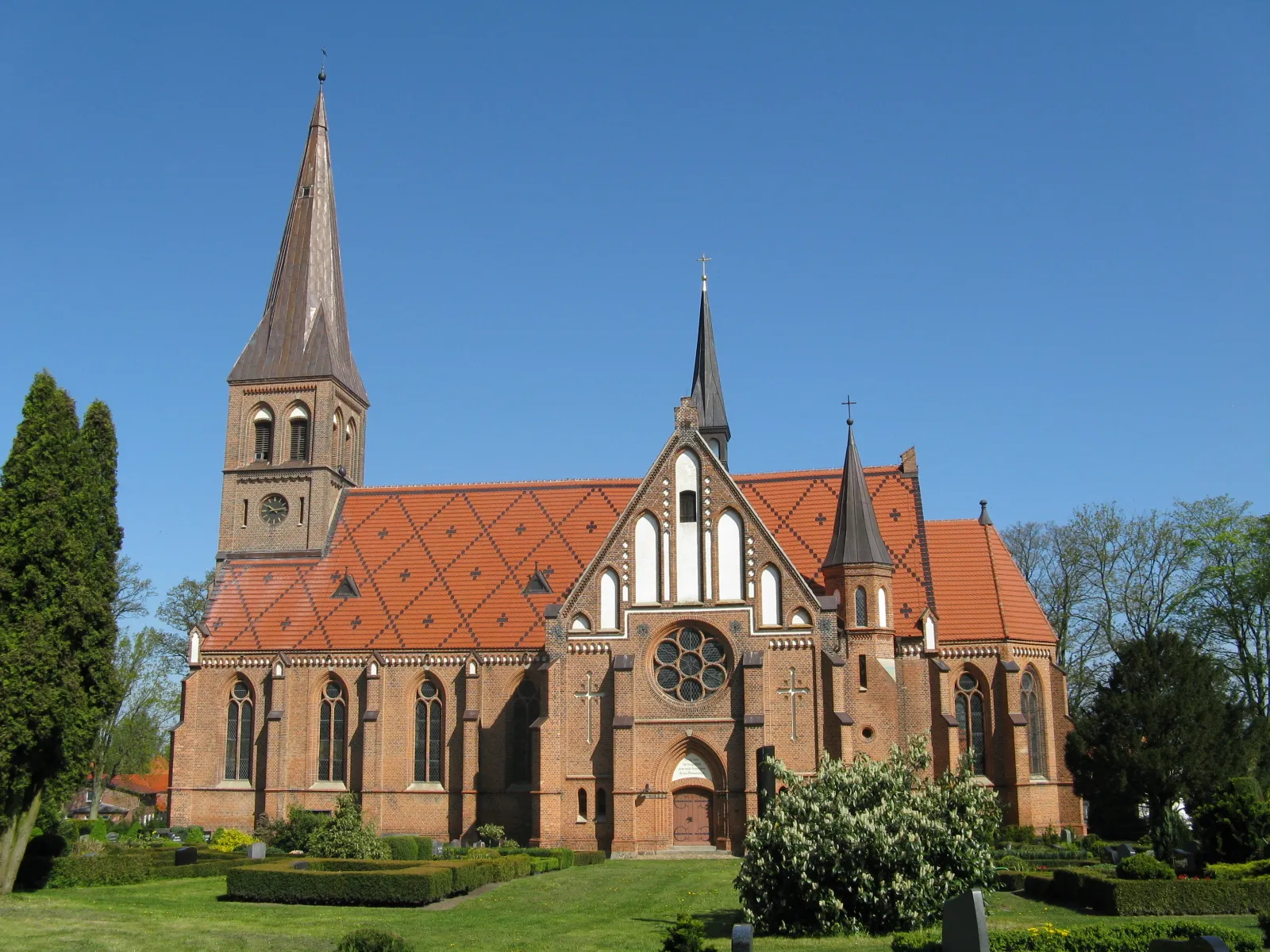 Photo showing: Church in Picher, Mecklenburg-Vorpommern, Germany