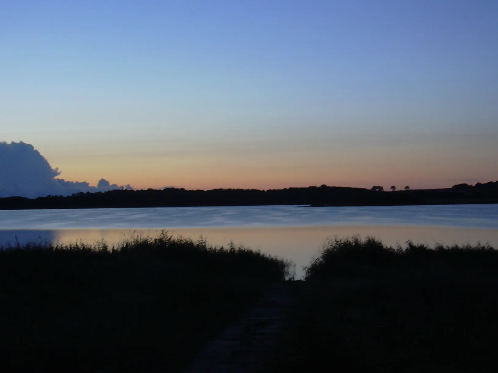 Photo showing: Sunrise at Achterwasser, island of Usedom, Germany.