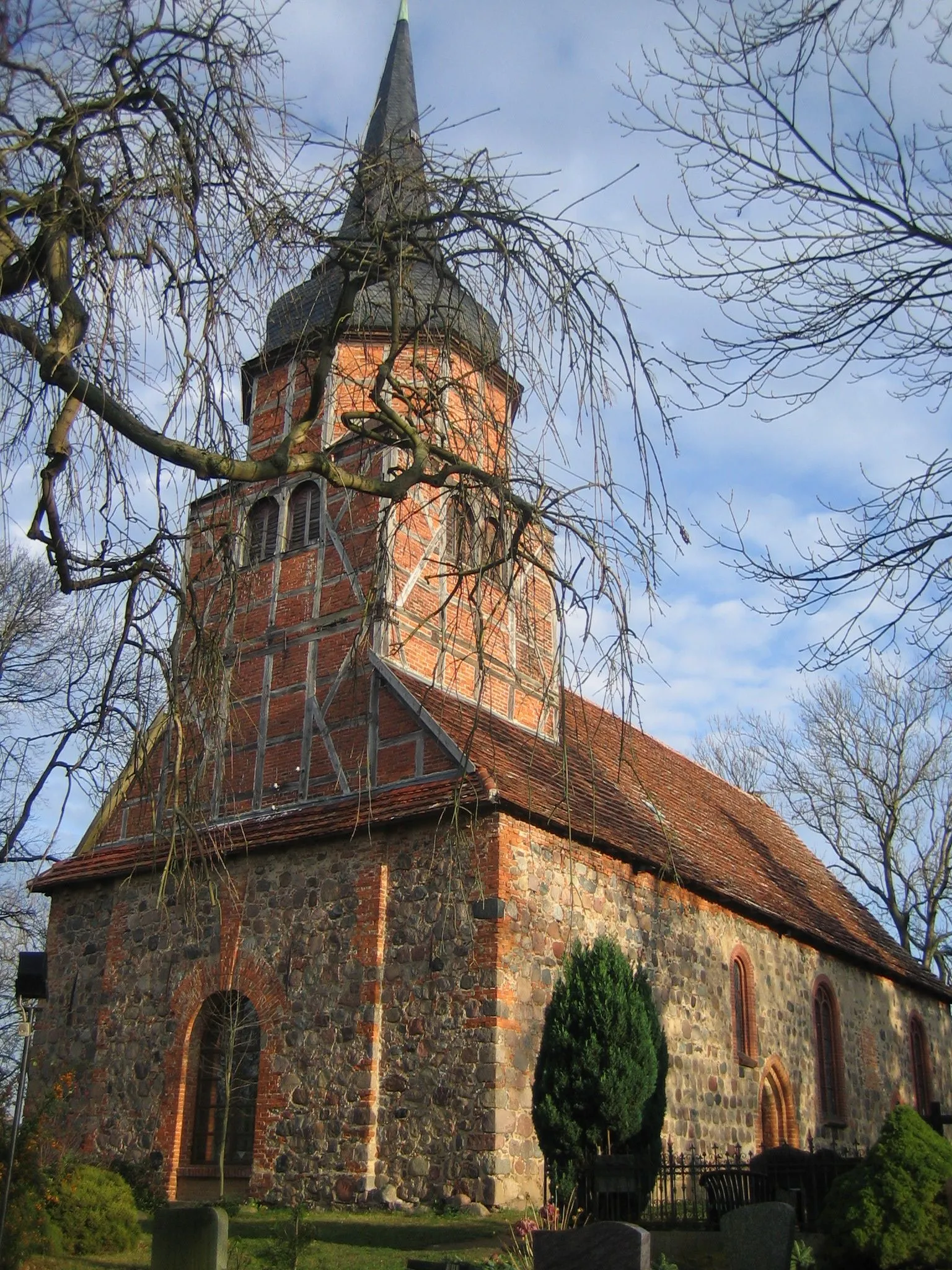 Photo showing: Kirche von Groß Nemerow, Landkreis Mecklenburgische Seenplatte